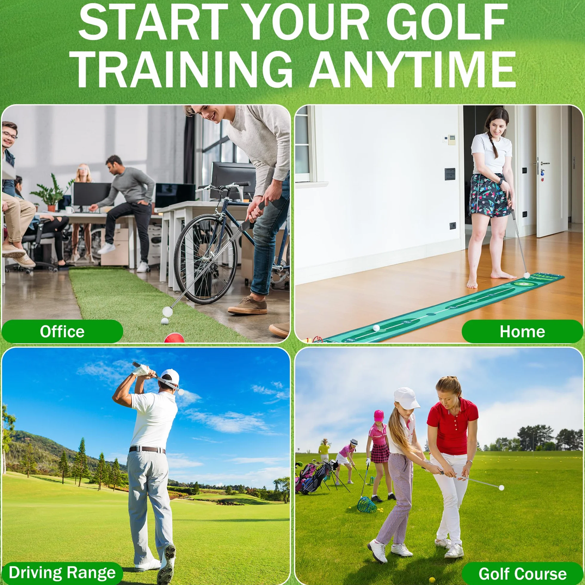 Starvortex Golf Swing Trainer z trenerem zamachowym na ramiona, wysuwany trener zamachowy, pomoc w golfa do treningu w pomieszczeniach i na zewnątrz, prezent dla mężczyzn i kobiet