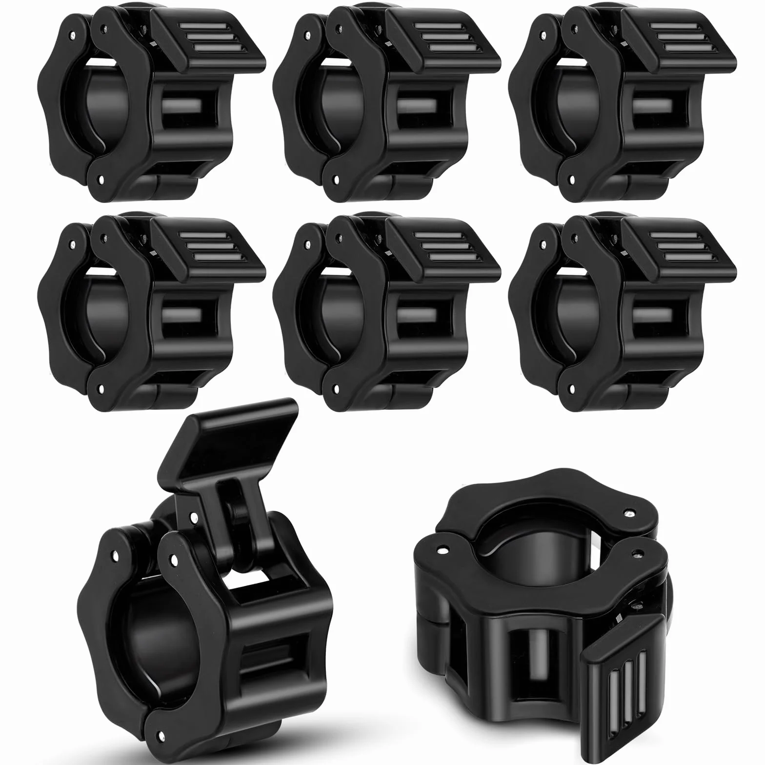 flintronic Olimpijski zacisk do sztangi 30 mm, czarny, 8 szt