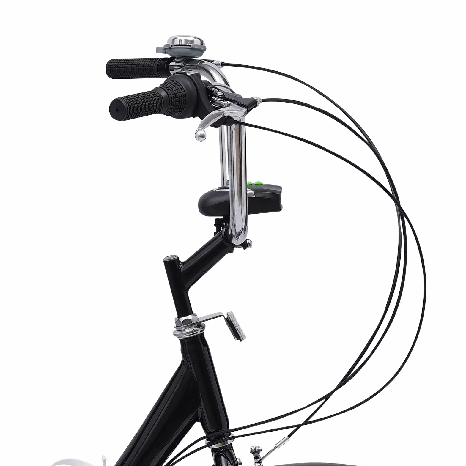 Rower trójkołowy dla dorosłych, 24", składany, 7 biegów, składany rower trójkołowy z oświetleniem LED, kosz na warzywa, regulowana wysokość, dla seniorów, mężczyzn i kobiet