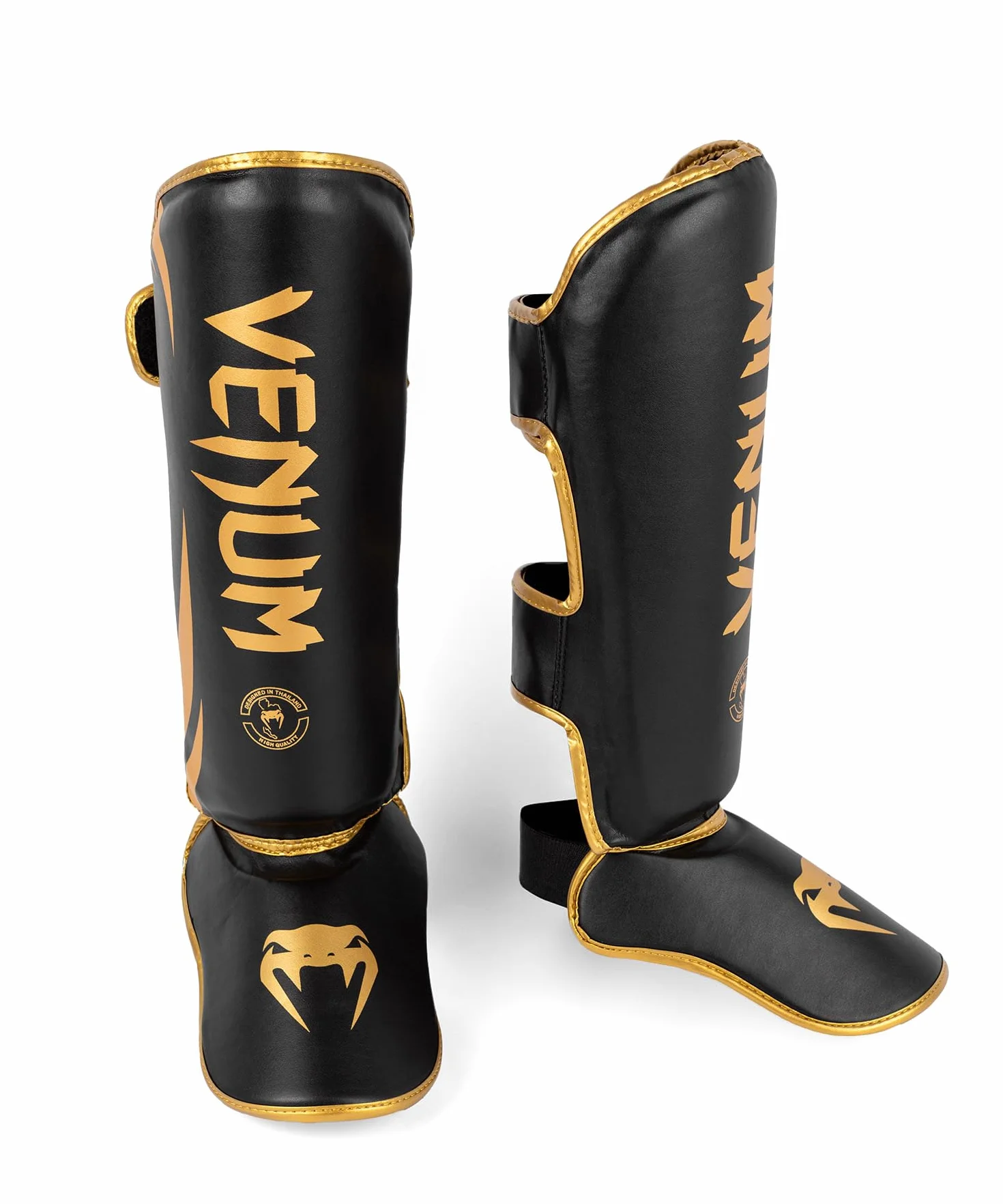 Venum Challenger Standup ochraniacze na golenie XL czarny/złoty