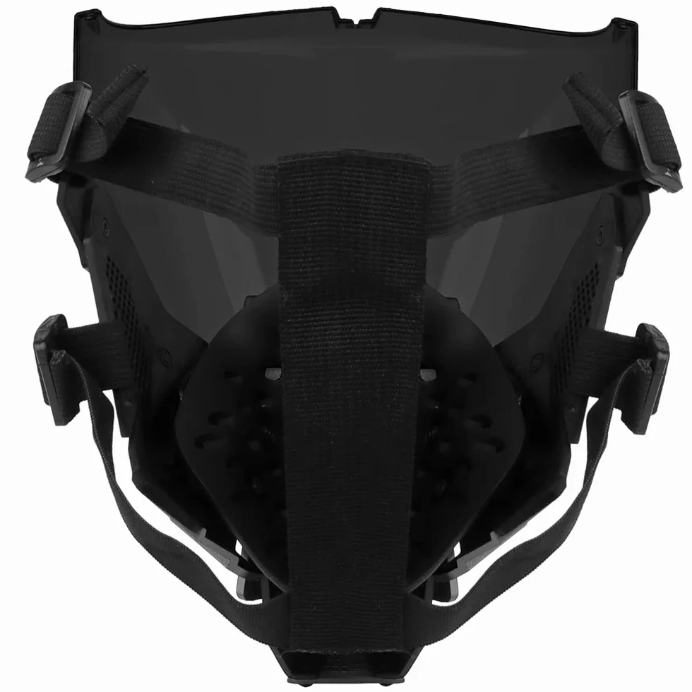 Taktyczna maska do paintballu na całą twarz ochronna CS maska na Halloween BB pistolet cosplay impreza kostiumowa