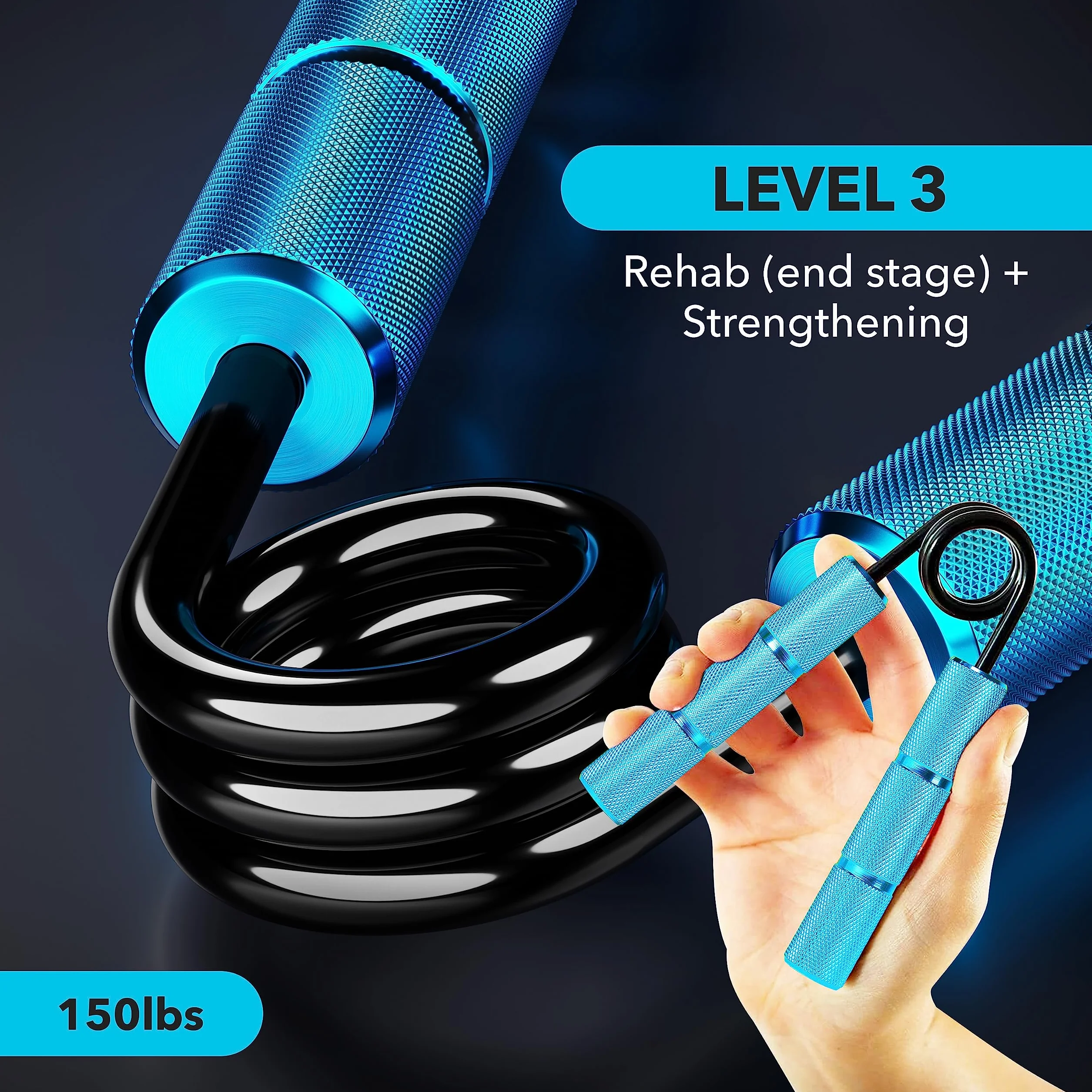 RPM Power PowerGripper metalowy trenażer mięśni dłoni 100-200 kg do treningu uchwytów