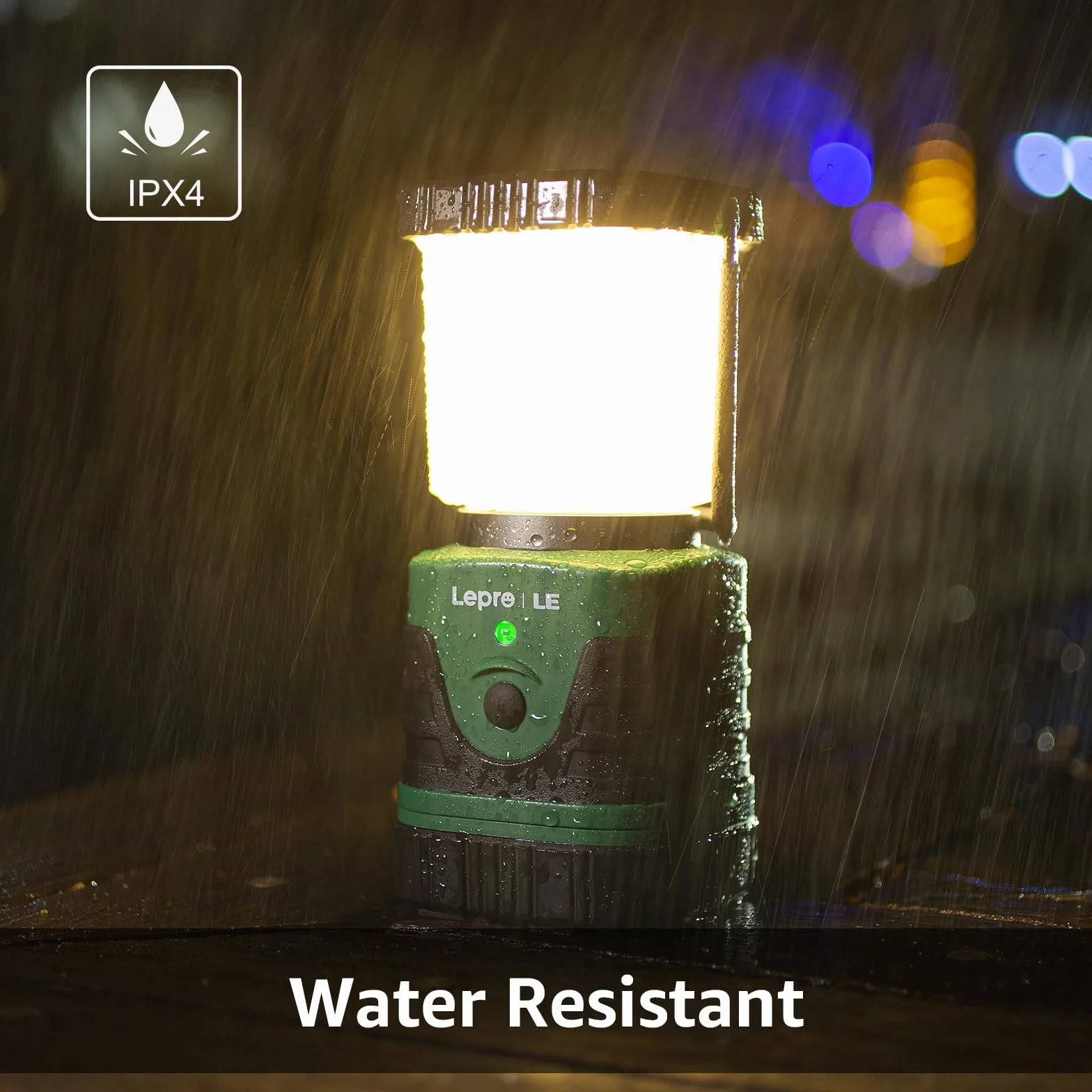 LE 3300008 Lampa Kempingowa, Plastikowa, Zasilanie Bateryjne, LED 4400 mAh 10 W, Wielokolorowa, 1000lm, 1 Sztuka