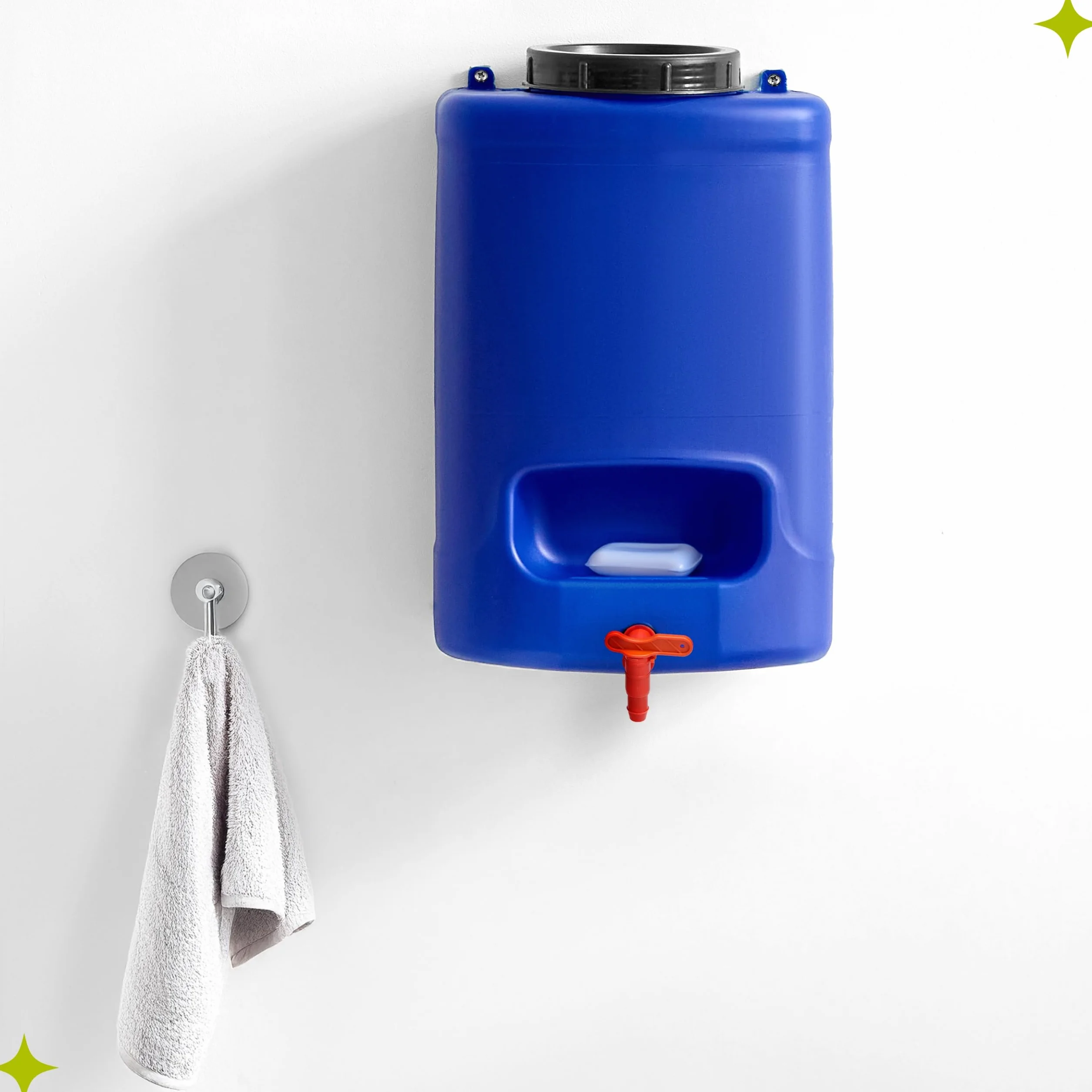 Garronda Kanister na wodę z kranikiem 20 L niebieski kempingowy outdoor