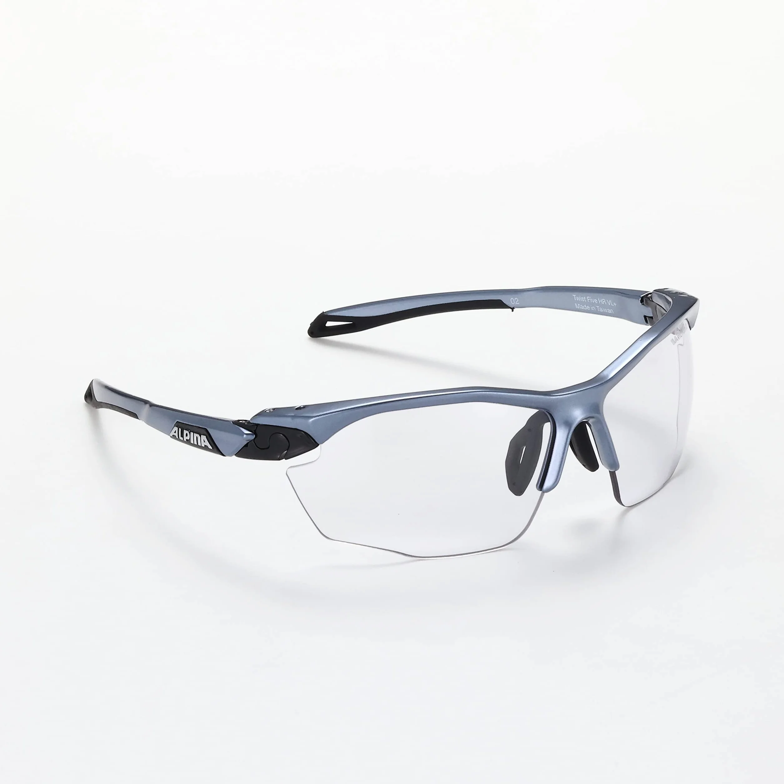 ALPINA Unisex - Dorośli, TWIST FIVE HR V Okulary sportowe, tin-black/black, One Size