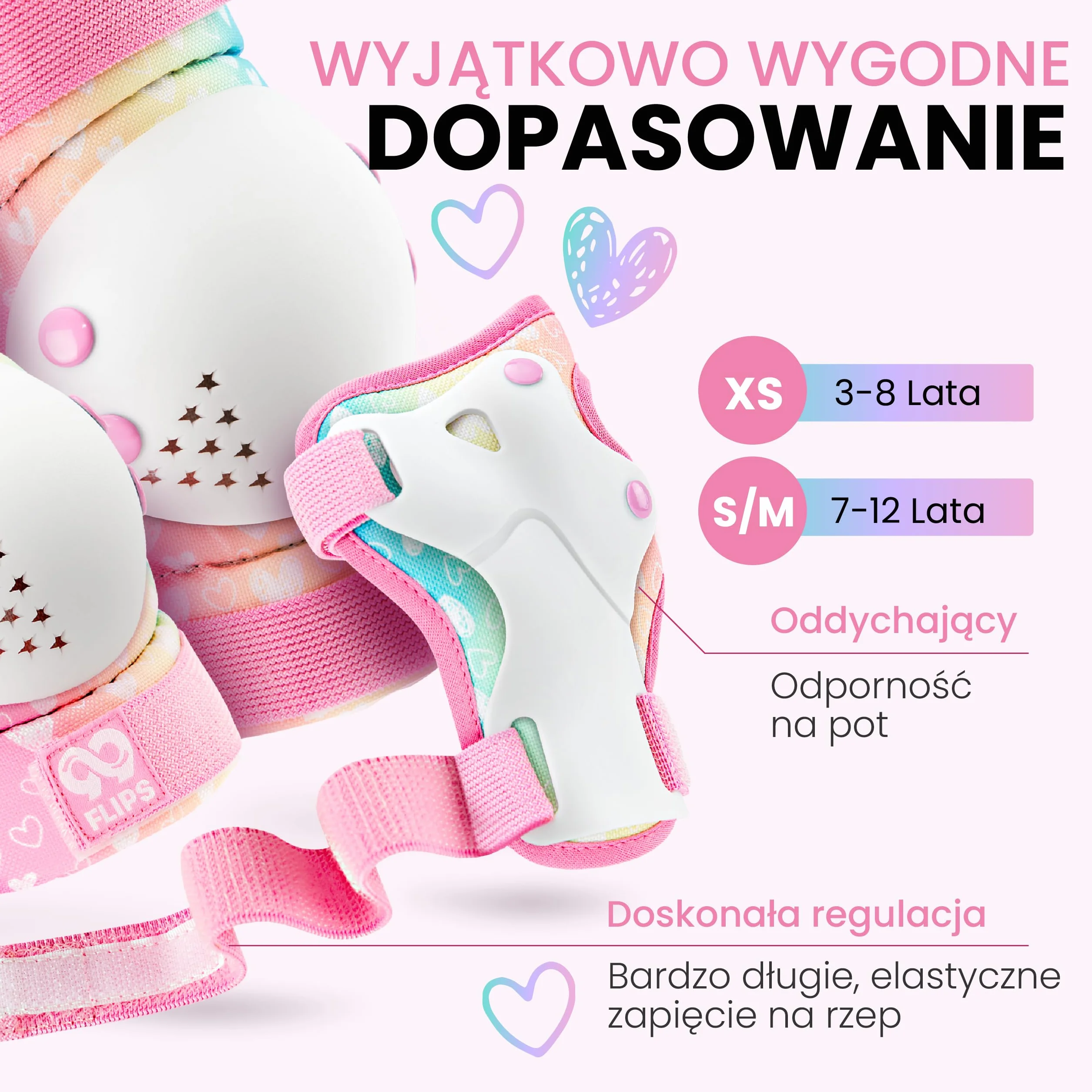 EINHORN Zestaw Ochraniaczy na Rolki dla Dzieci - Nakolanniki, Ochraniacze na łokcie i dłoni z Torbą