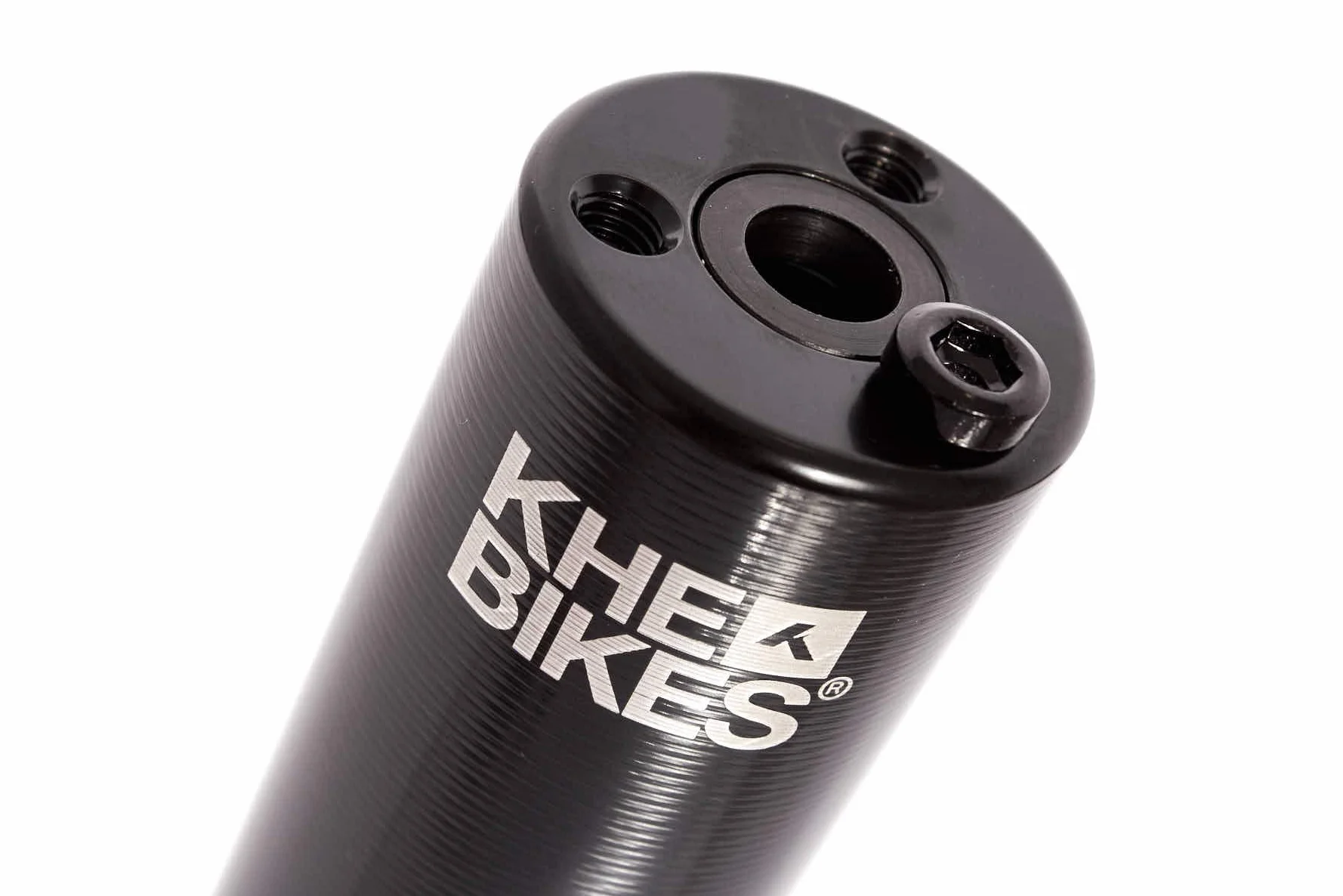 KHE Laser PRO BMX Pedały Aluminiowe CNC 10mm 14mm Osie Czarne Para 110g