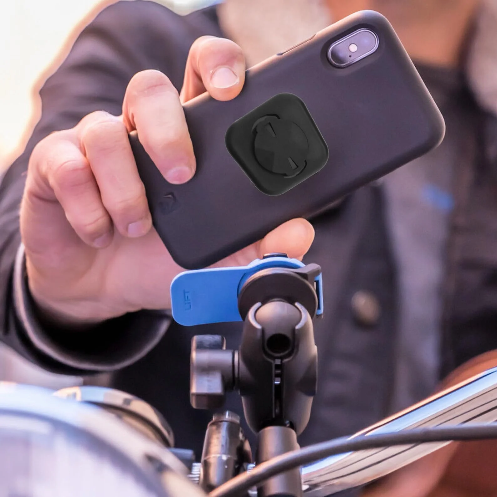 Uchwyt rowerowy na telefon do Garmin Edge kompatybilny adapter montażowy czarny