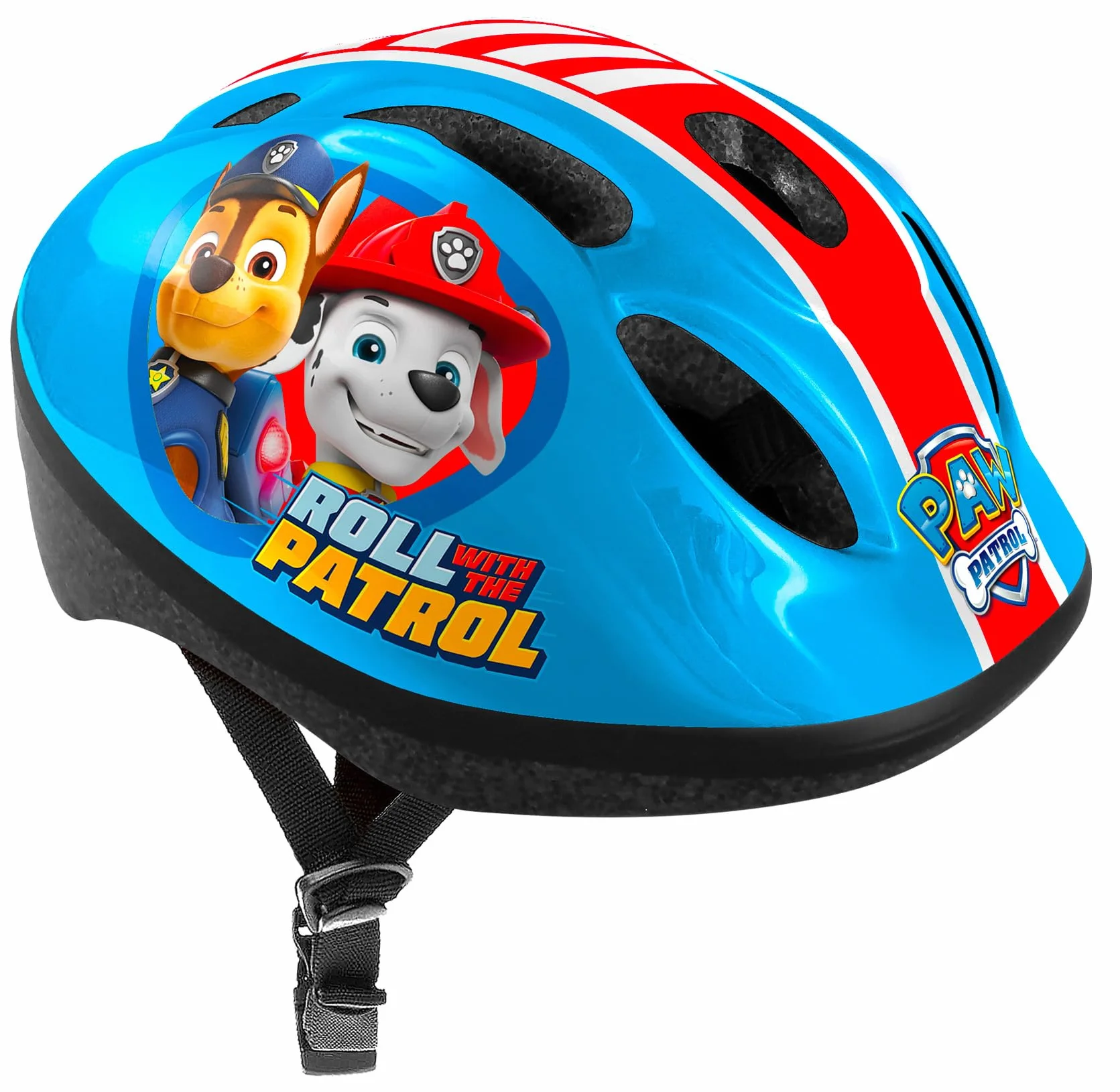 STAMP PA450100S Kask Velo Paw Patrol S Młodzieżowy Unisex, Niebiesko-Czerwono-Biały, 53-56 cm