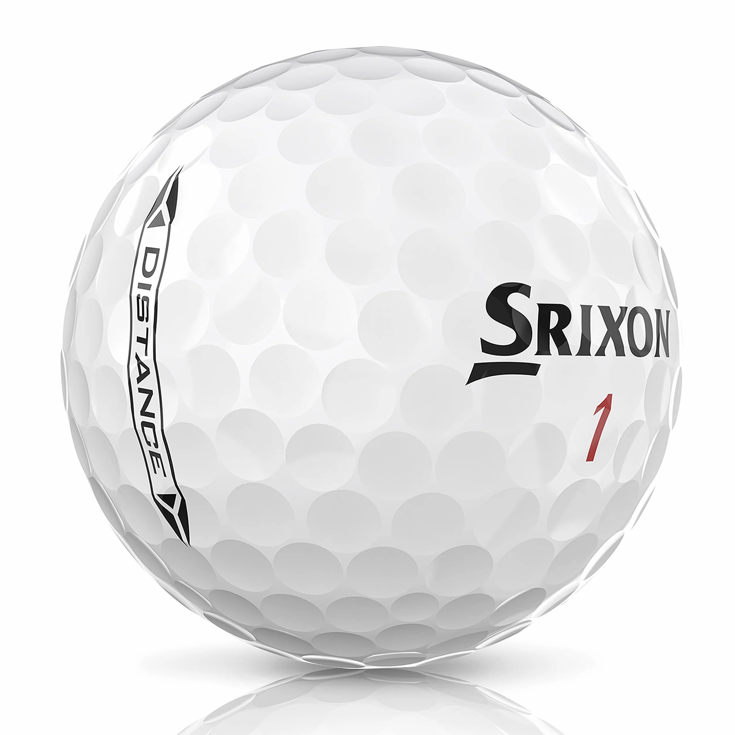 Srixon Odległość 10 (NOWY MODEL) - kilkanaście piłek golfowych - wysoka prędkość i responsywność - odporne i trwałe - akcesoria golfowe premium i prezenty golfowe, białe