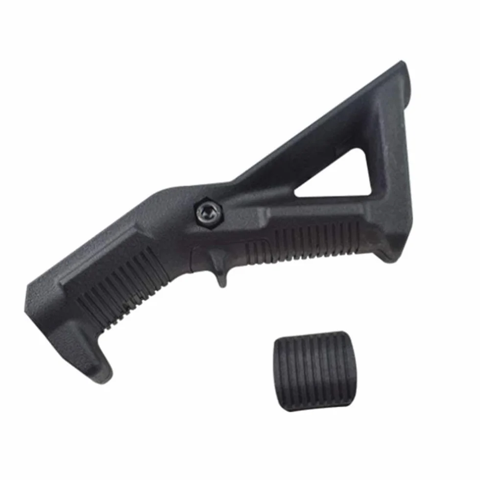 Angled Fore Grip, standardowy uchwyt przedni Airsoft, kątowy ergonomiczny uchwyt, nylonowy AFG1 trójkątny uchwyt z przodu do szyny tkackiej 20 mm, czarny