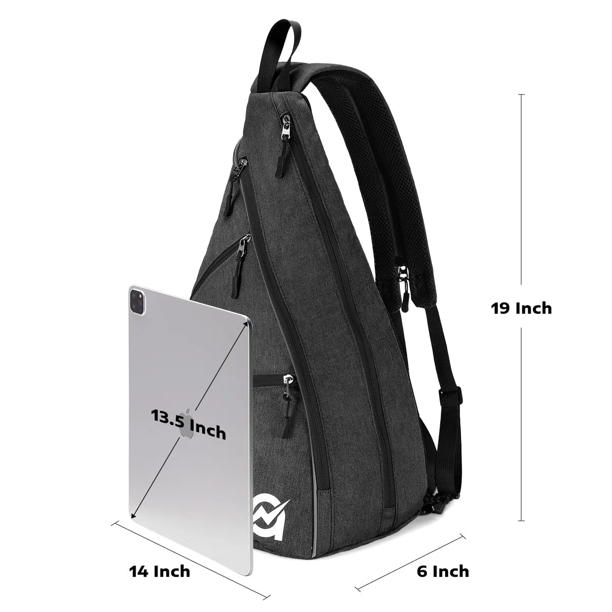 A11N SPORTS Torba do pickleball, dwustronna torba typu crossbody do przekształcenia w plecak, dla kobiet i mężczyzn