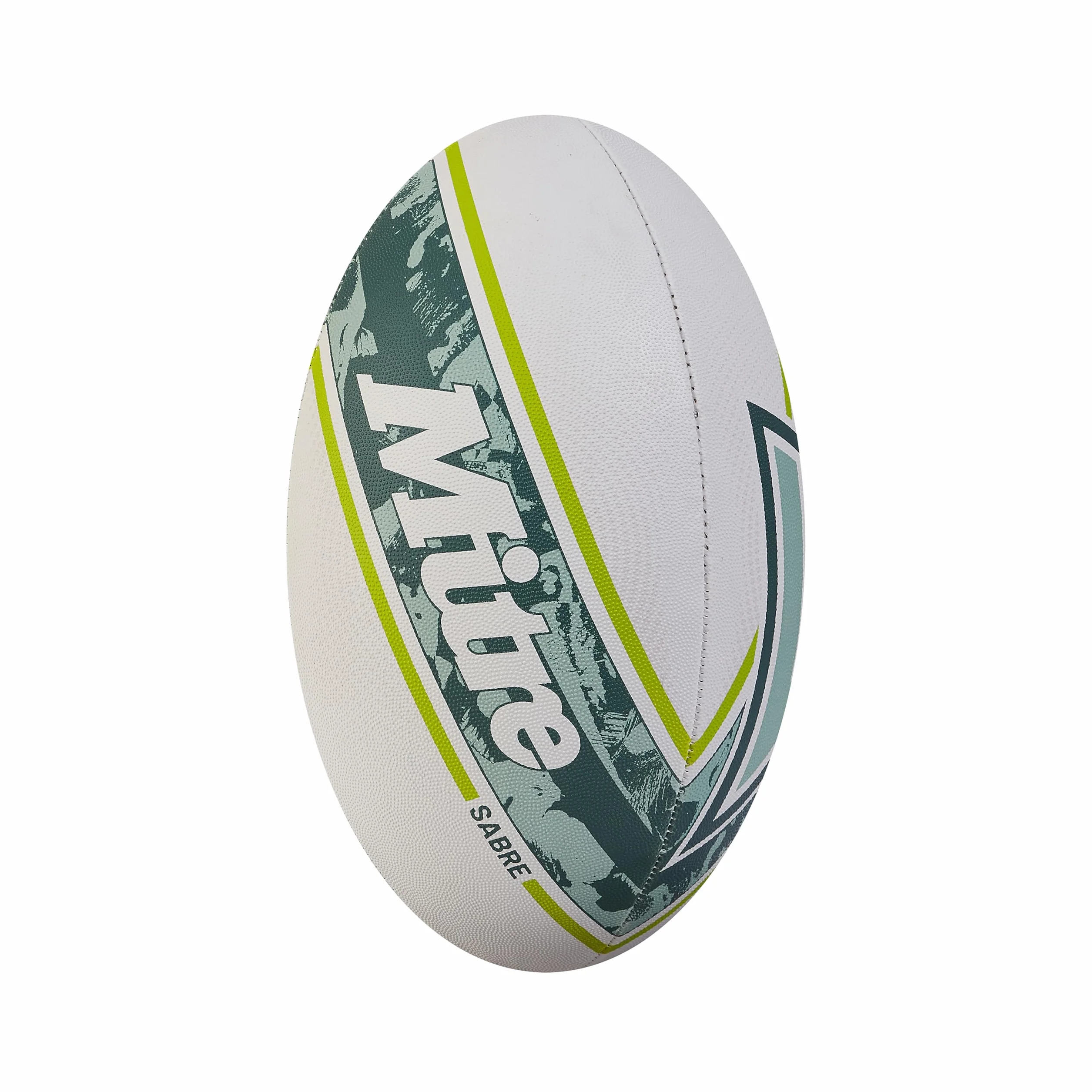 Mitre Unisex Sabre D4P piłka rugby, biała/miętowa/limonkowa, 3