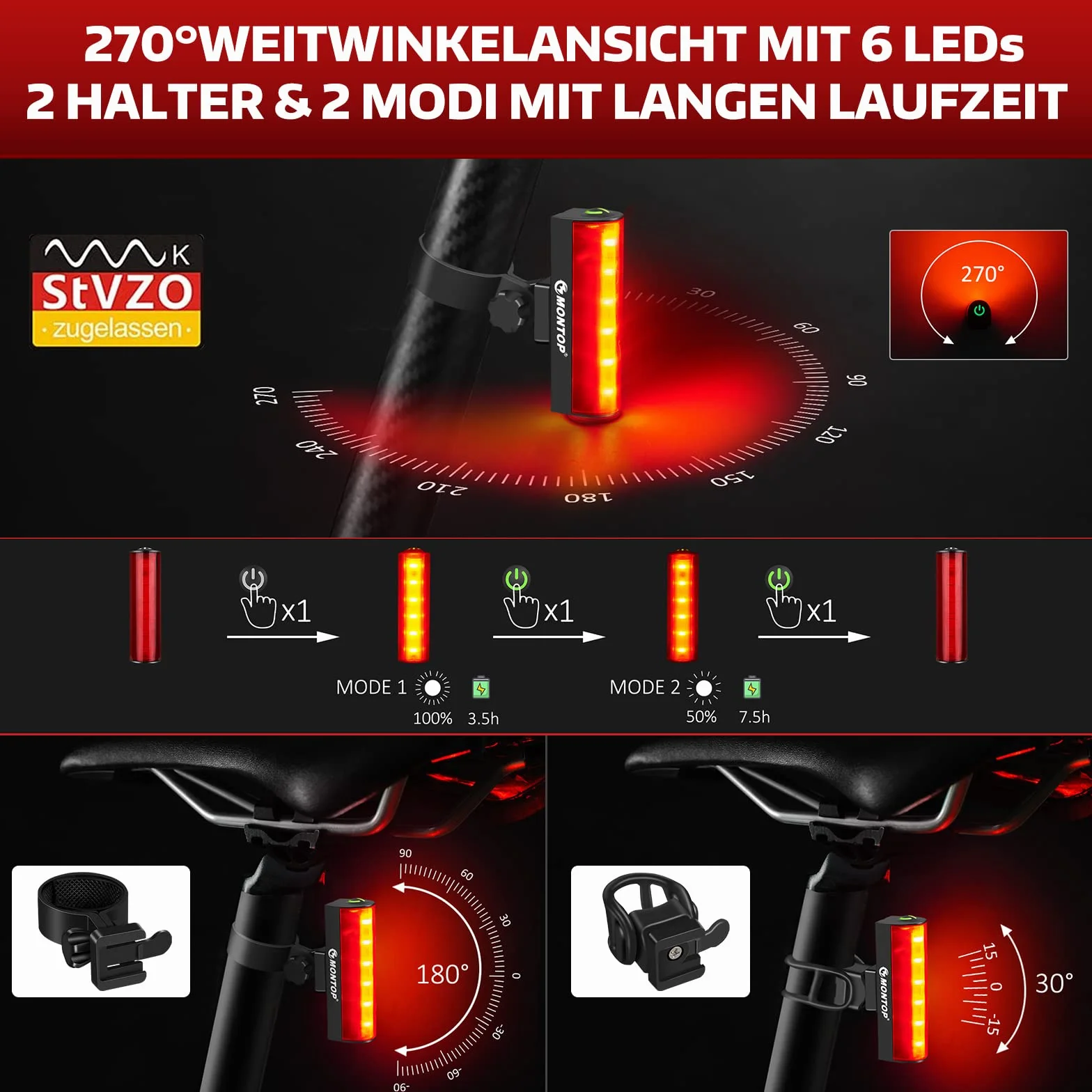 Dopuszczone do ruchu drogowego zestaw świateł rowerowych, akumulator USB, oświetlenie rowerowe LED, zestaw oświetlenia rowerowego, zestaw oświetlenia rowerowego, w zestawie światła przednie i tylne,
