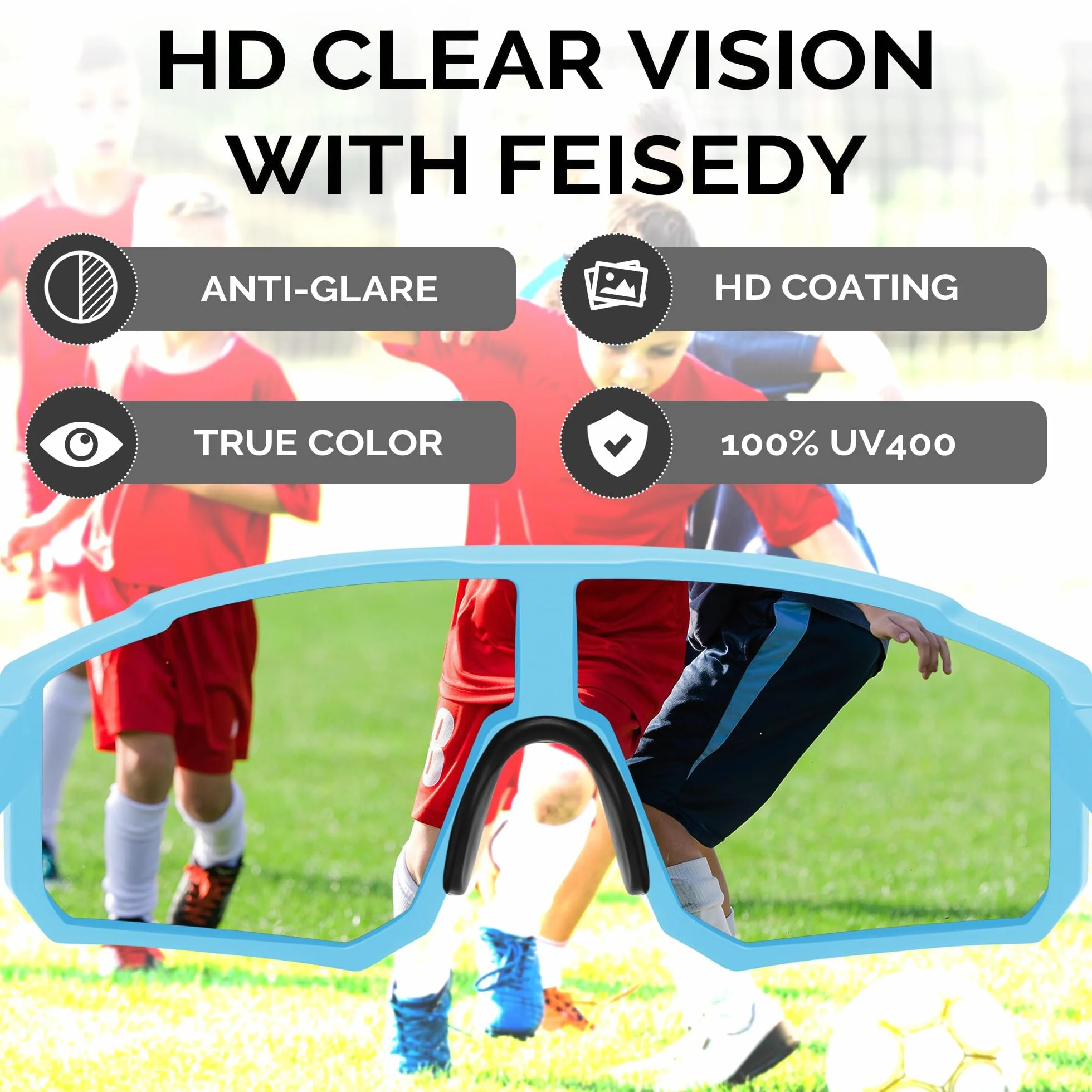 FEISEDY Sportowe okulary przeciwsłoneczne UV400 B9157