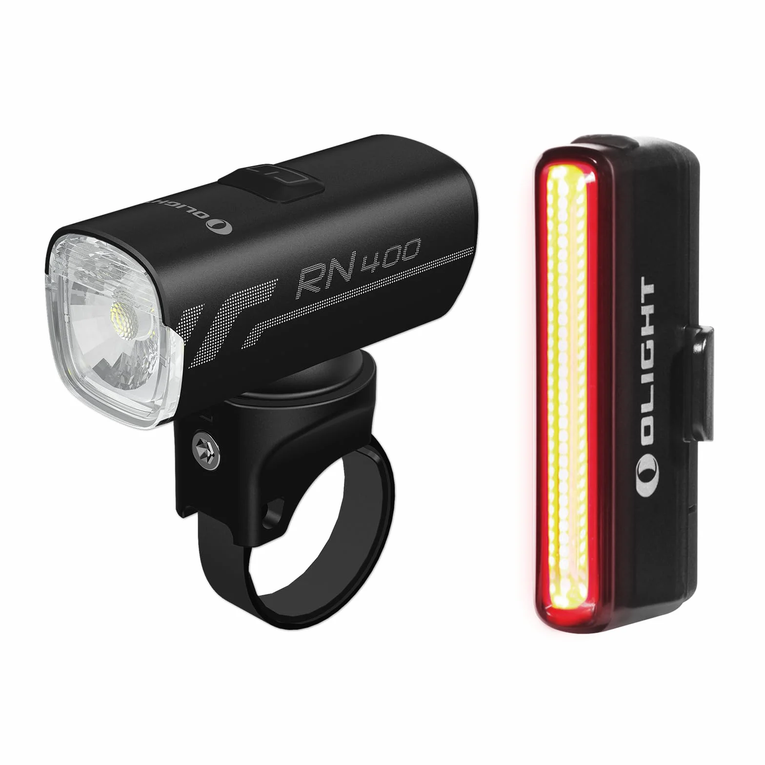 OLIGHT RN400+SEEMEE30C Zestaw reflektorów rowerowych z przodu i z tyłu, lampa LED do ponownego ładowania 400 lumenów, światło rowerowe, 5 trybów oświetlenia zewnętrznego, kempingu i jazdy na rowerze