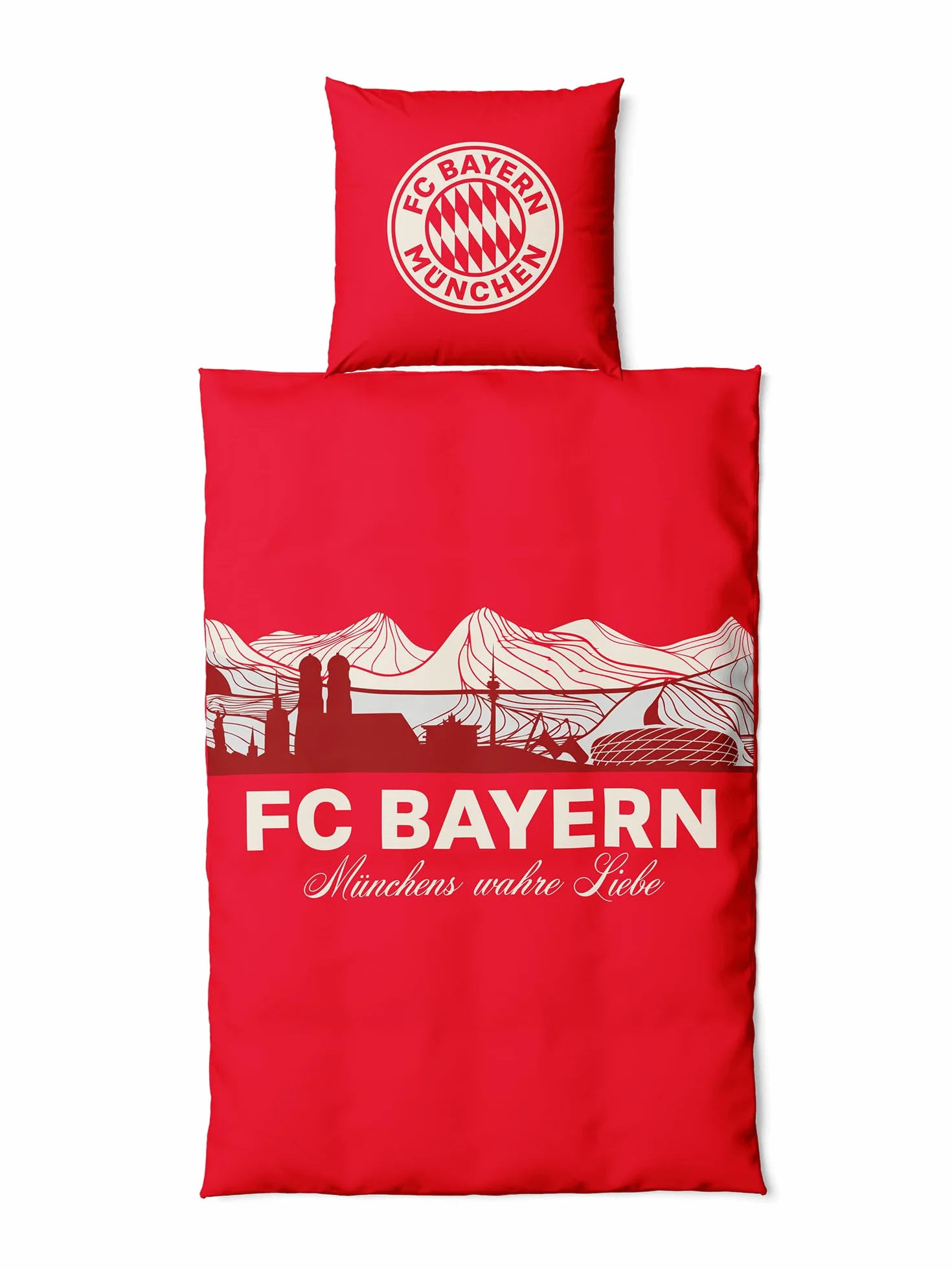 FC Bayern München Pościel Autumn Collection | czerwona