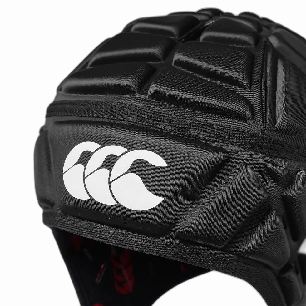Canterbury Raze Headguard Goler Kask Unisex-Dorosły Czarny/Prawdziwy Czerwony XL