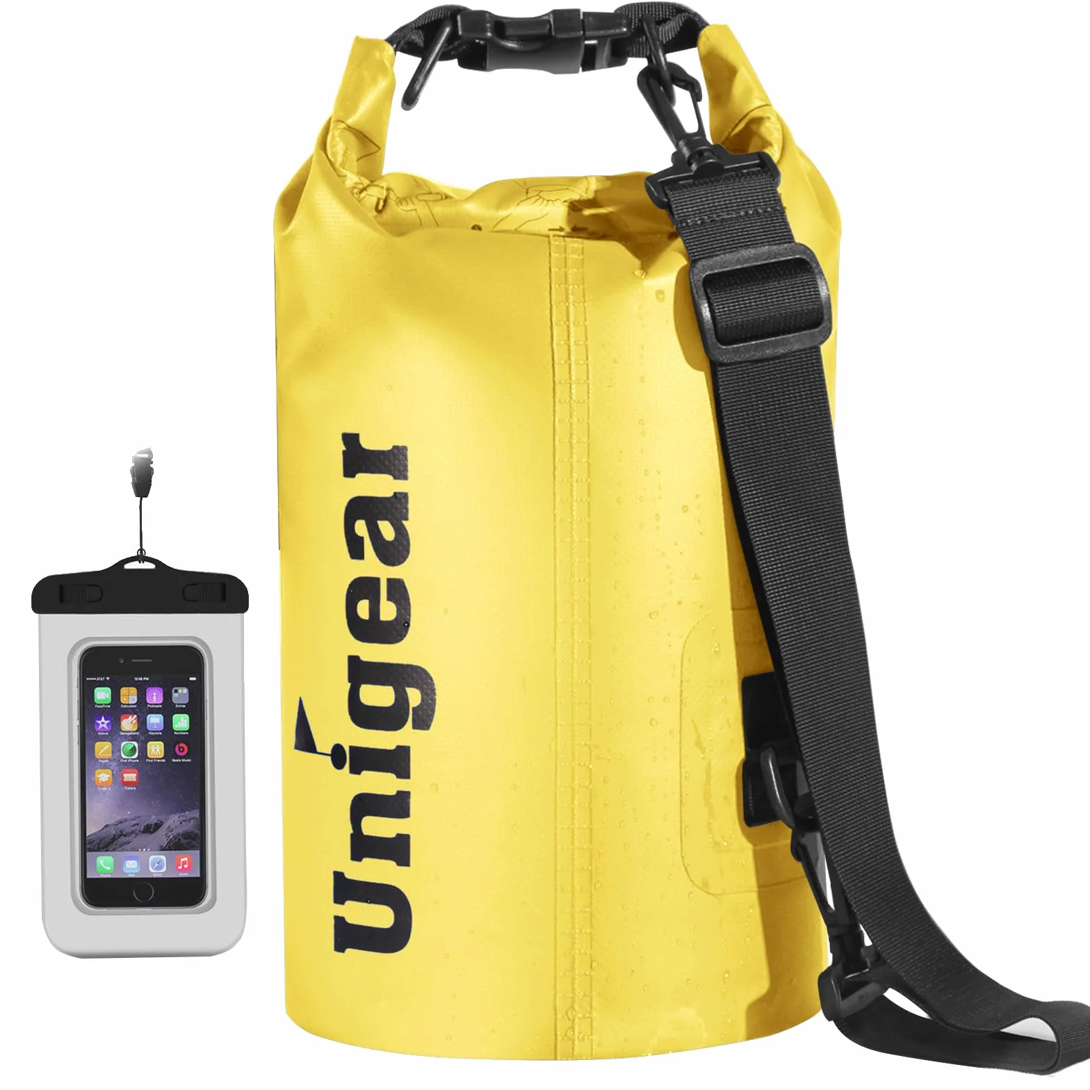 Unigear Wodoodporne torby / wodoodporne torby / torba sucha, 2 l, 5 l, 10 l, 20 l, 30 l, 40 l, do aktywności na świeżym powietrzu i sportów wodnych, biwakowania, pływania łodzią, kajakiem, wędkowania