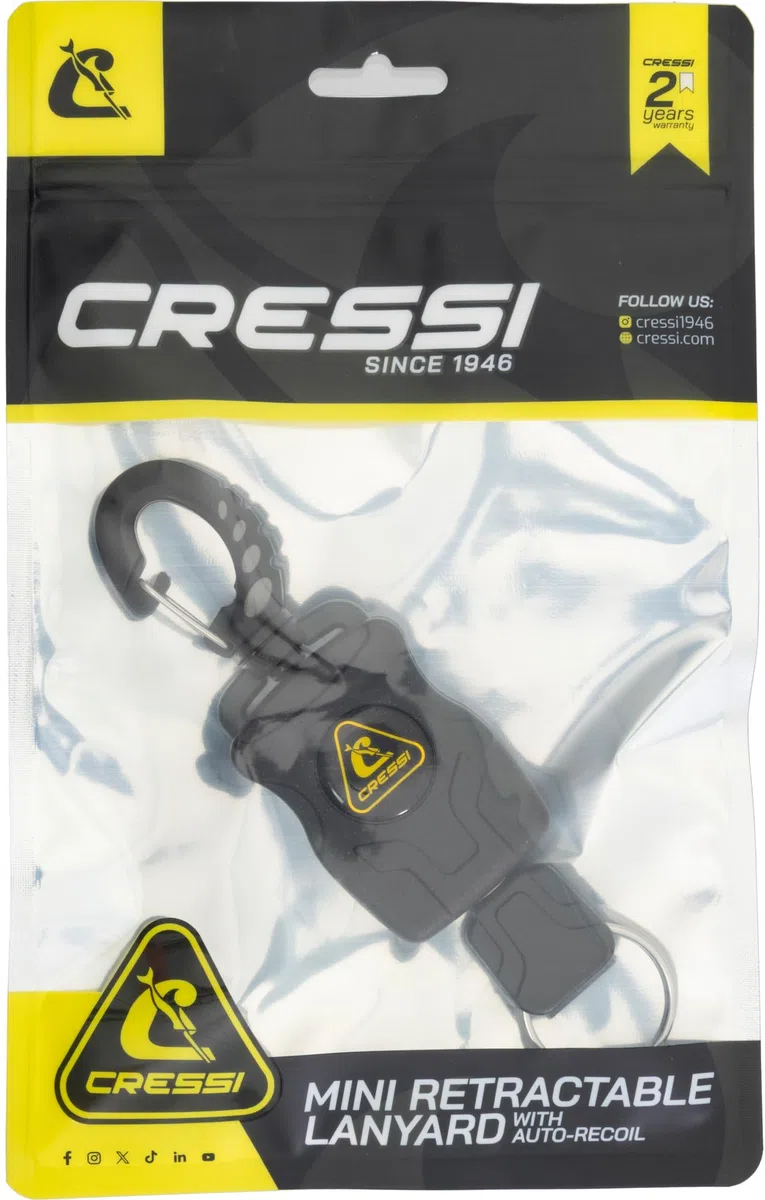 CRESSI Wysuwana smycz akcesoria BCD, czarna