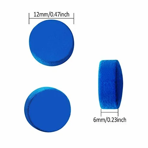30 szt. Końcówki kijka bilardowa 12 mm Wskazówki zastępcze z przezroczystym pudełkiem do snooker Pool Cues (niebieski 12 mm)