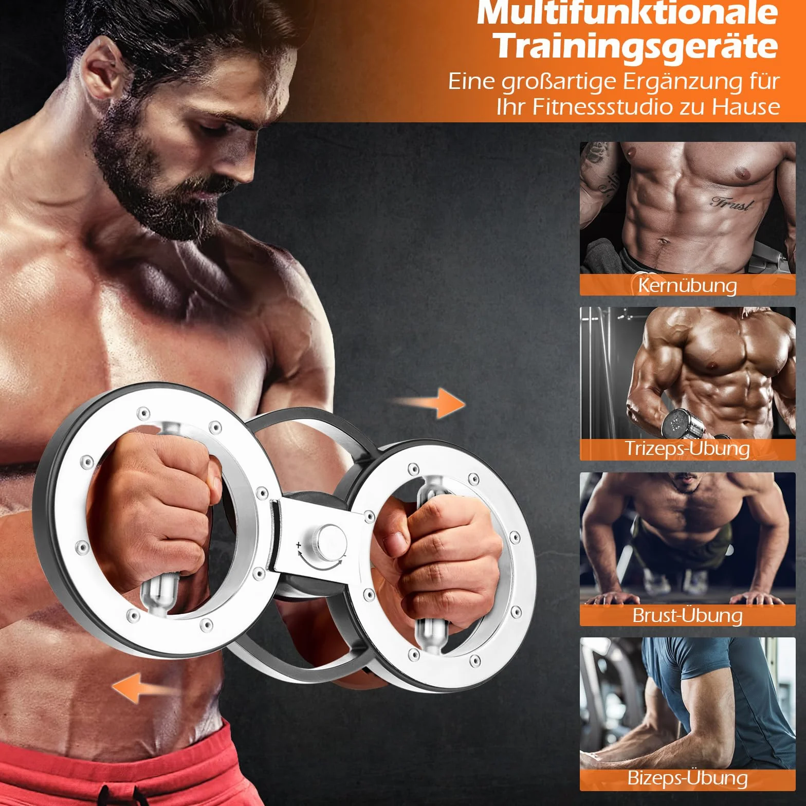 GOPLUS Burn Machine 5,35 kg rotator 360° regulowany opór trener dłoni i przedramion