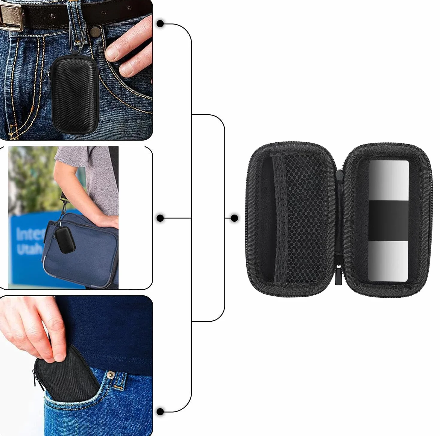 AliveCor Kardia Mobile 6L Etui EKG 6-ołowiowy monitor serca kompatybilny z Apple Android