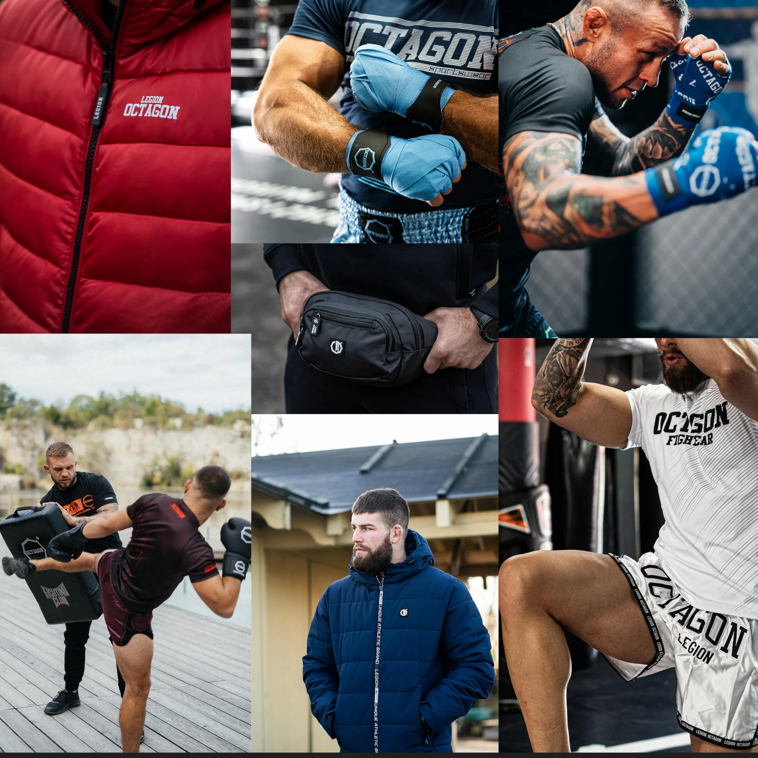 Bandaże Bokserskie Bawełniane 3 m Czerwony Ochrona Dłoni Boks MMA