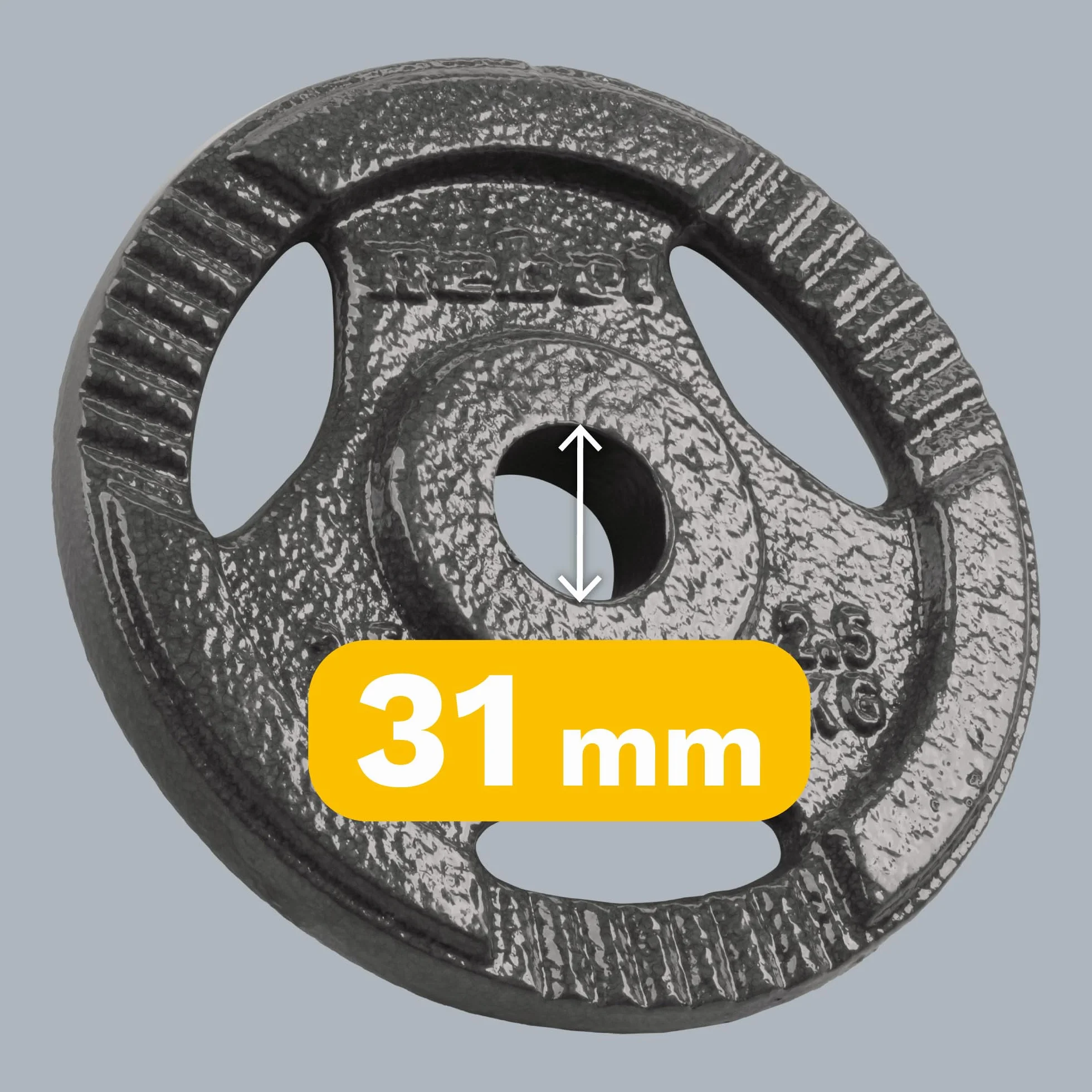 Rebel Zestaw Obciążeń Żeliwnych 4x2.5kg Otwór 31mm Talerz z Uchwytami RBA-2133