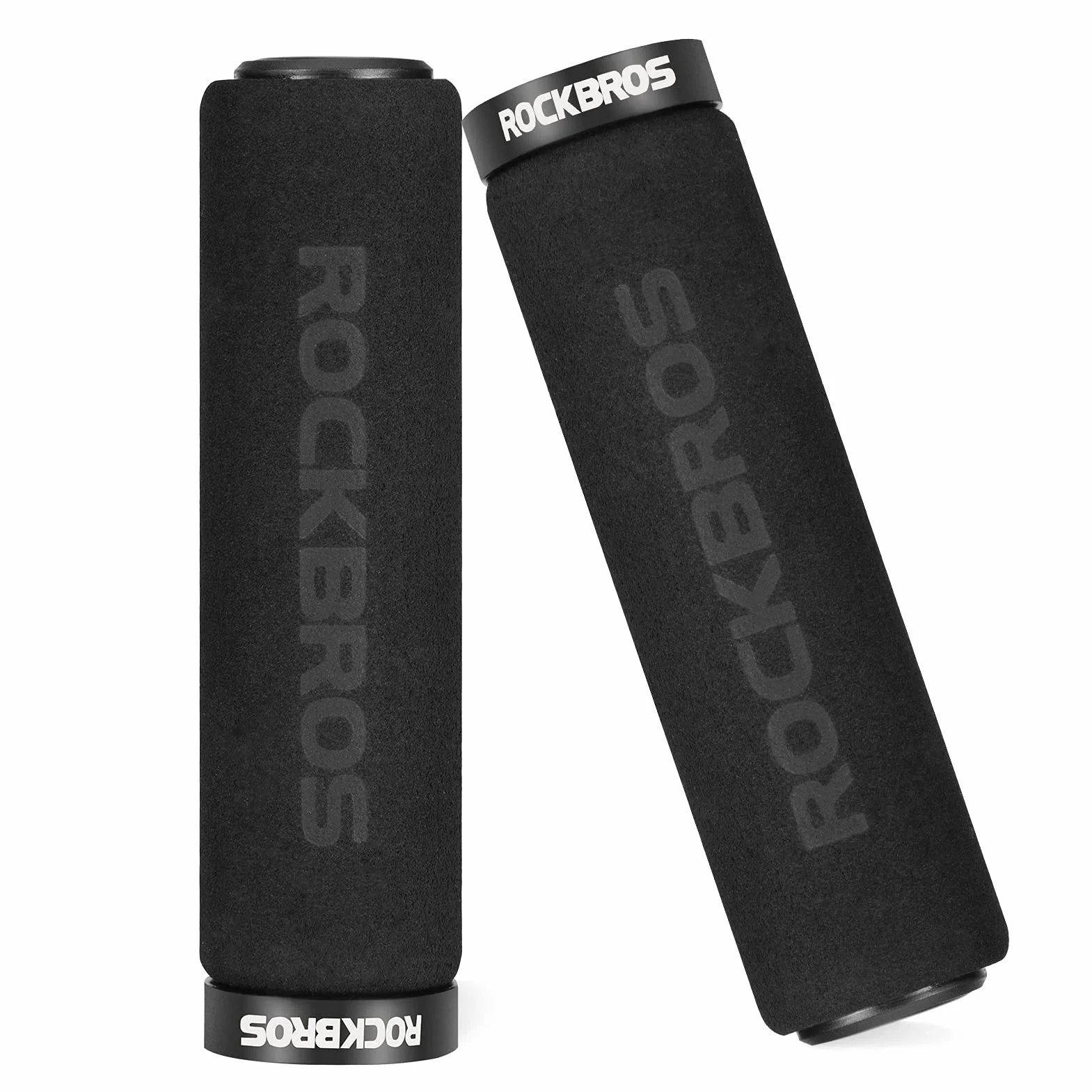 ROCKBROS Uchwyty na Kierownicę Projekt Blokady Uchwyty Rowerowe Amortyzujące i Antypoślizgowe Uchwyty Wykonane z Pogrubionej Gąbki do Kierownicy 22,2 mm