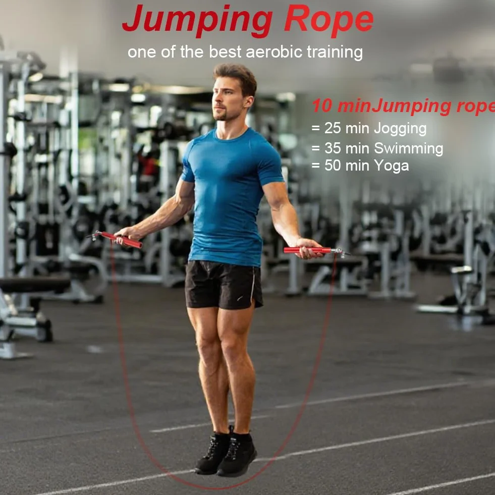 flintronic Speed skakanka, regulowana skakanka 300 cm, skakanka 360°, dla dorosłych, z podwójnym systemem łożyskowym i aluminiowym uchwytem, idealna do crossfitu, fitnessu, boksu i cardio
