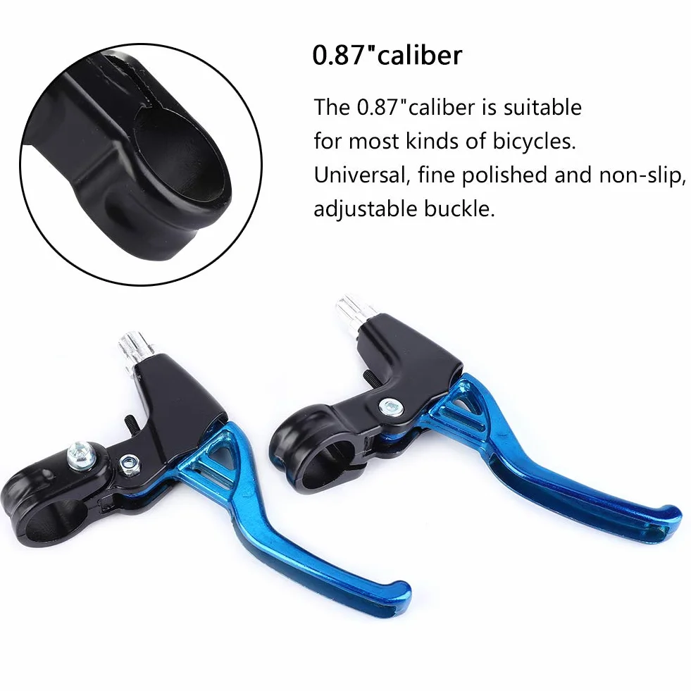 Yosoo Health Gear dźwignie hamulcowe do roweru, aluminiowe, uniwersalne 2,2 cm (niebieski)
