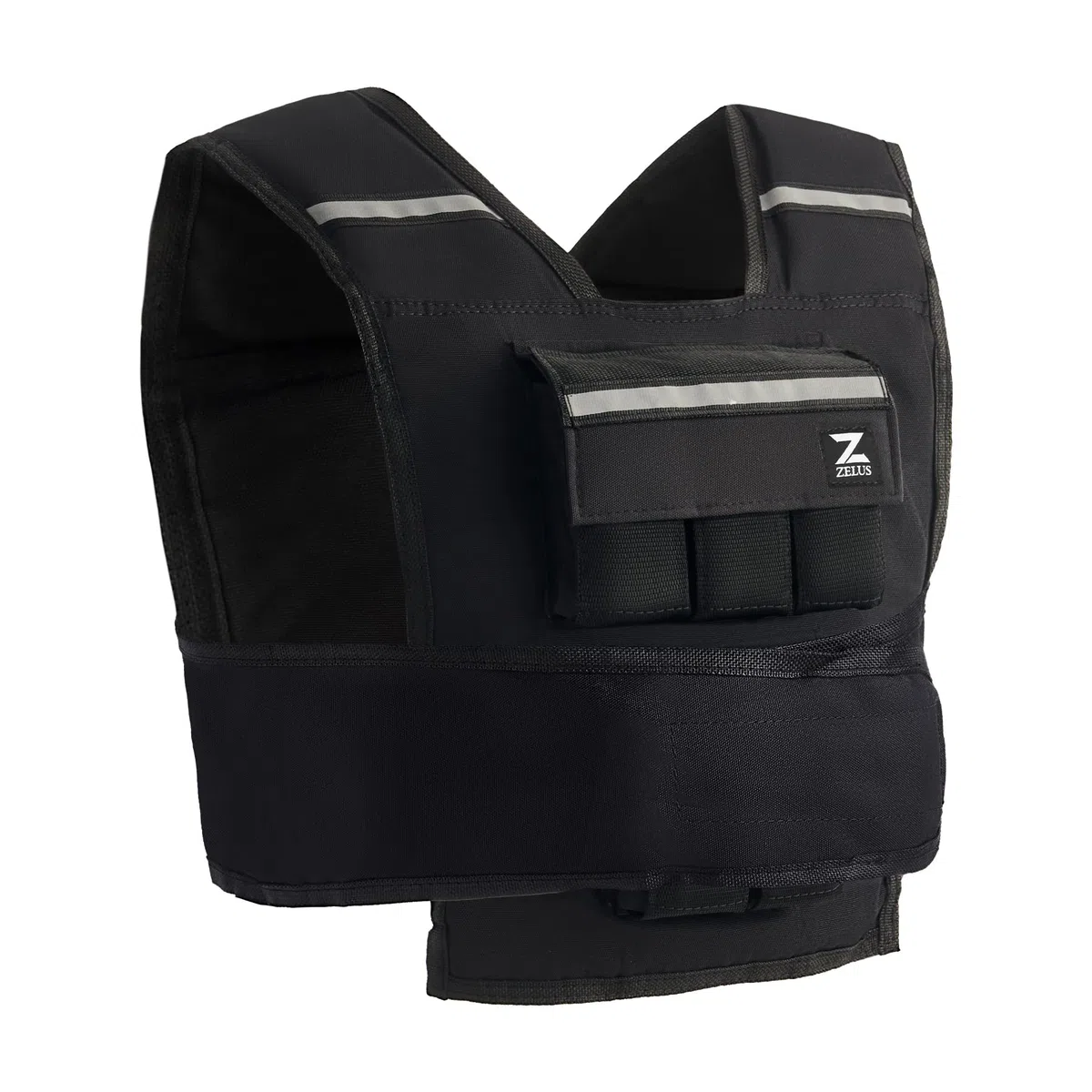 ZELUS Kamizelka obci¹¿eniowa regulowana, 0,5 – 10,5 kg/0,5 – 20,5 kg, kamizelka treningowa z 20 regulowanymi ciê¿arkami, kamizelka do biegania dla kobiet i mê¿czyzn, kamizelka fitness, kamizelka sportowa, kurtka treningowa
