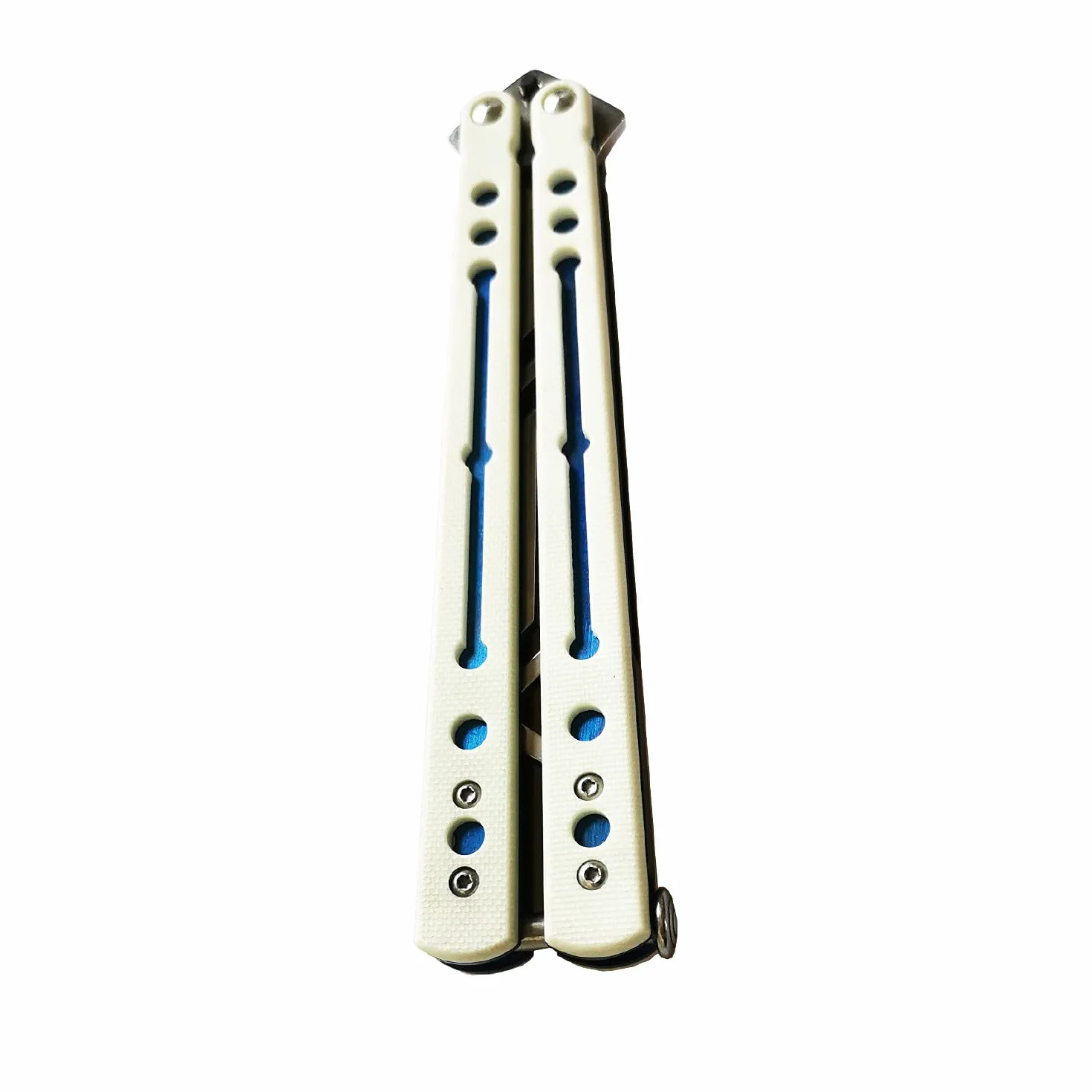 Taktyczny trenażer G10 łożysko rękojeści Stone Wash Metal Steel Blunt Dull Blade nieostrzone narzędzie