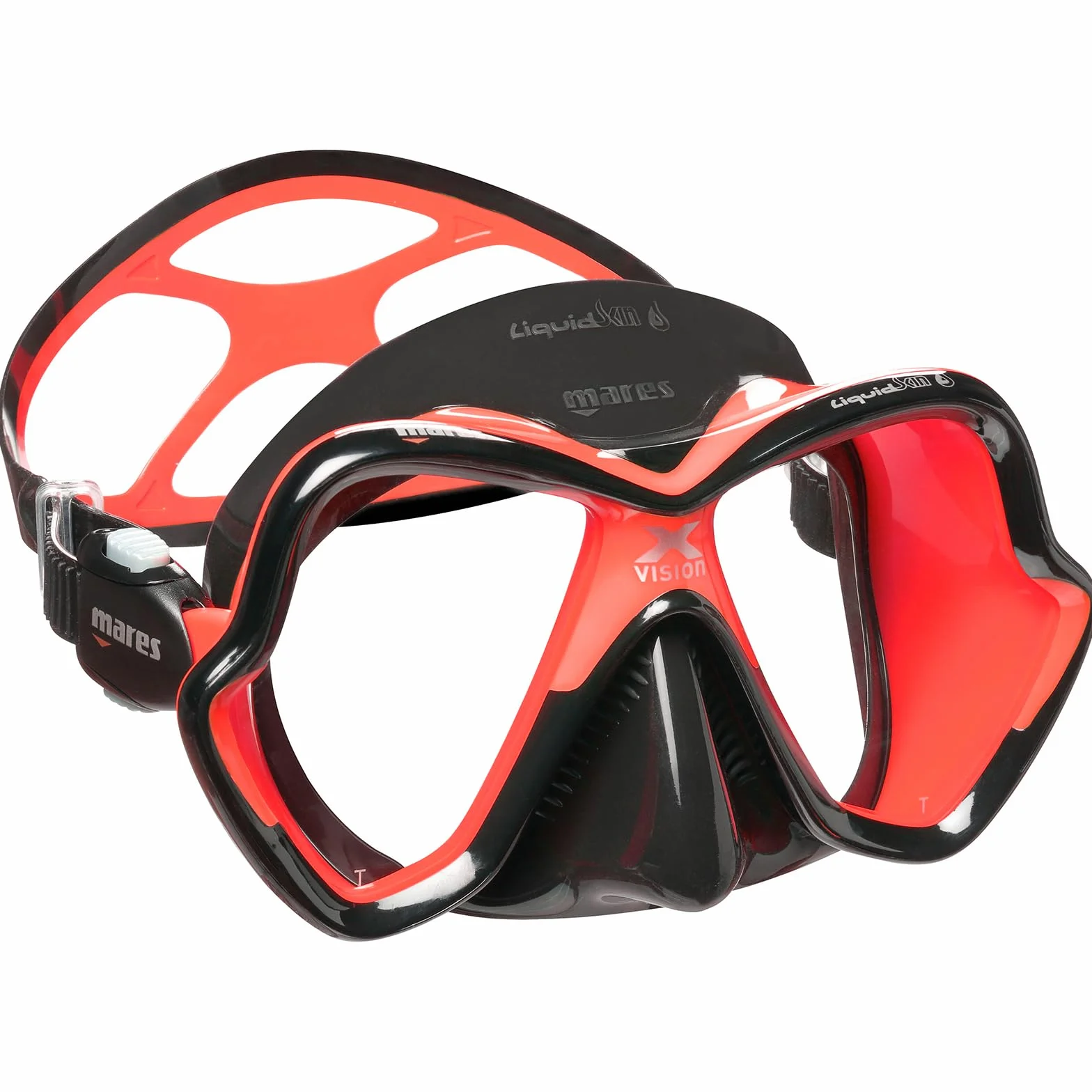 Mares Maska X-Vision Ultra LS Nurkowanie Googles - czerwona/czarna/czerwona czarna, jeden rozmiar