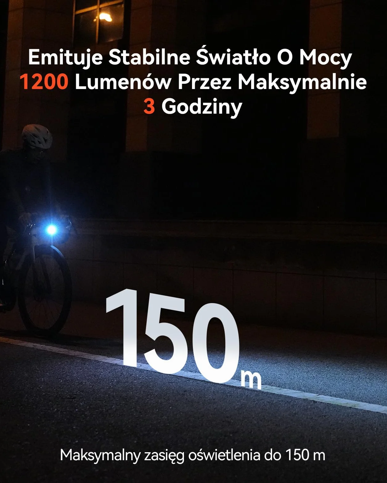 iGPSPORT VS1200S Ładowalna Lampka Rowerowa 1200 LM, Konstrukcja Antymgłowa, Wskaźnik Baterii, Ładowanie USB