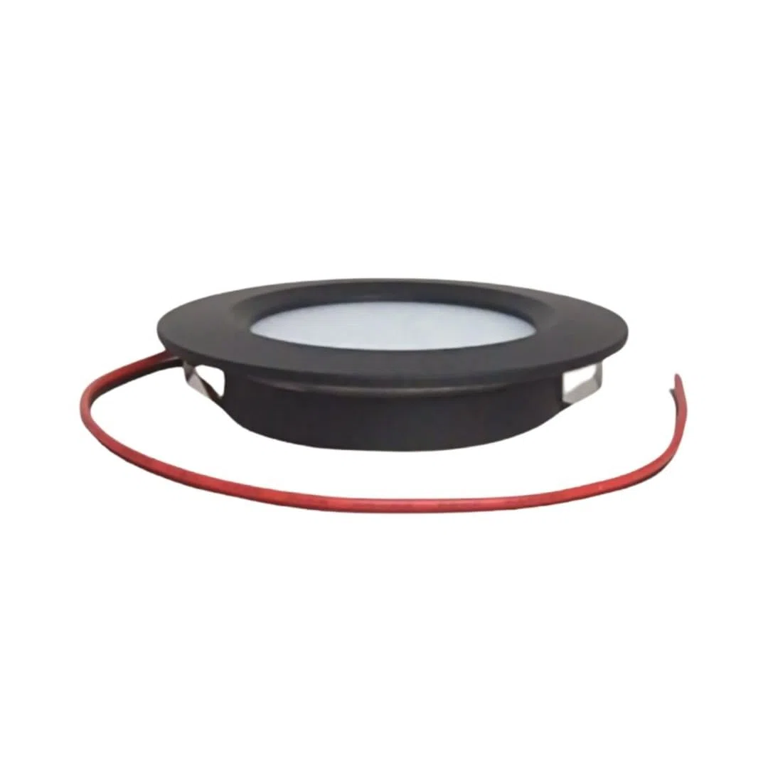 MARVIX 4 x oświetlenie punktowe LED 12 V, sterowanie dotykowe, włącznik/wyłącznik, ściemnianie, przyczepa kempingowa, łódź, czarne światła typu downlight, zimna biel, 6000 K