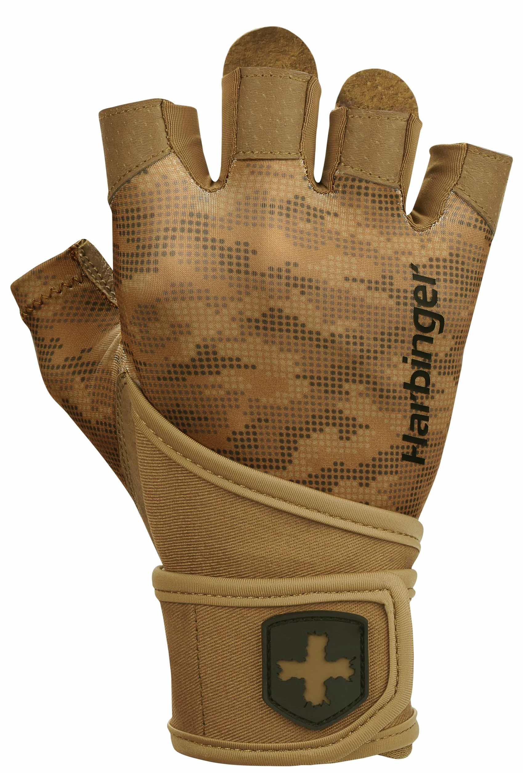 Harbinger Pro Wristwrap 2.0 rękawice do podnoszenia ciężarów, unisex, jasnobrązowe, rozmiar M
