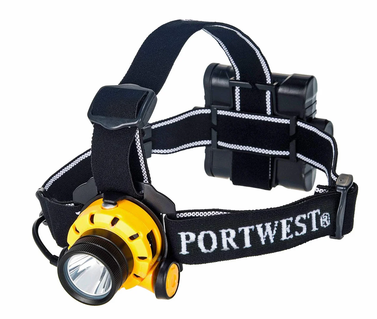 Portwest PA64 Latarka czołowa Ultra Power Żółty Czarny