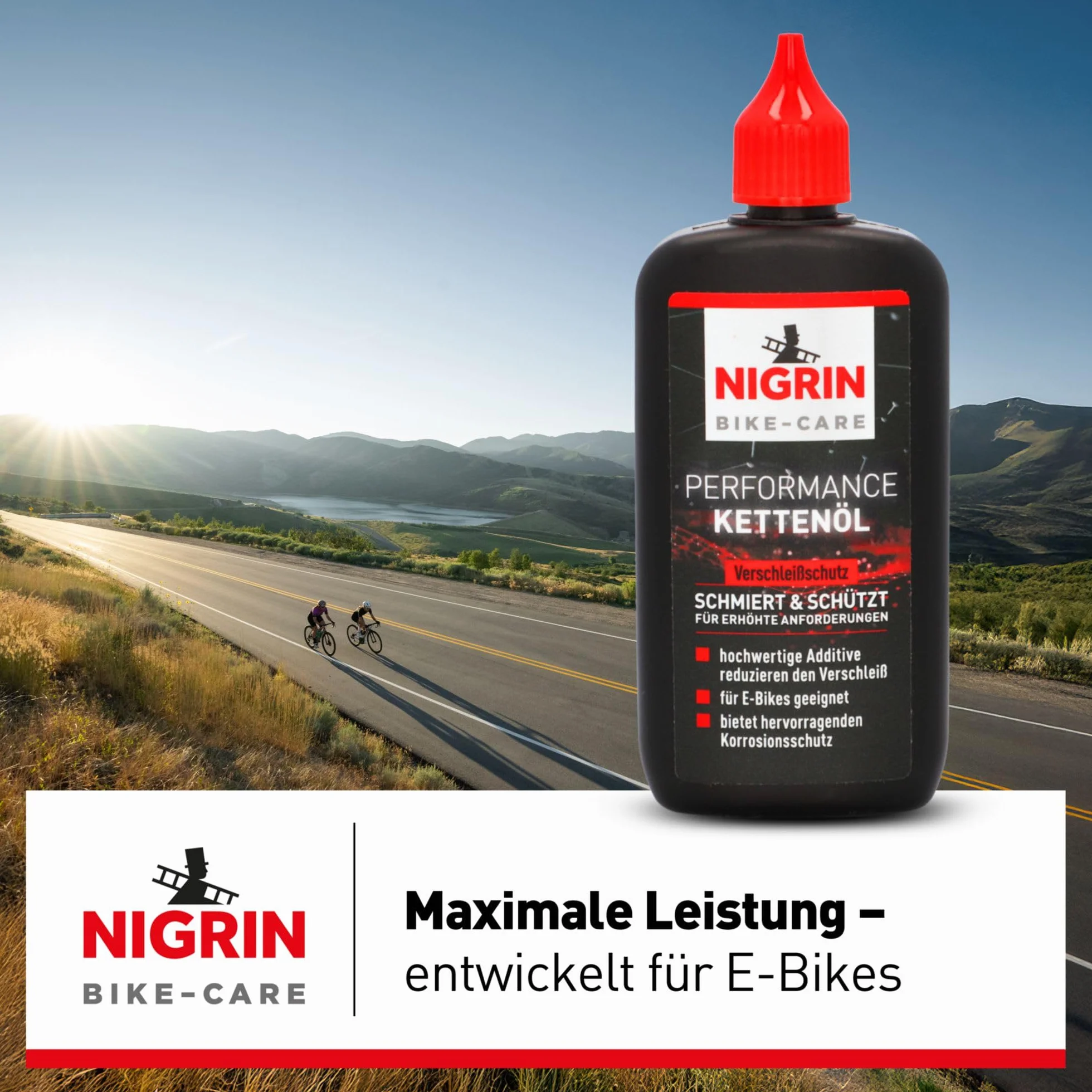 NIGRIN Olej do łańcuchów rowerowych E-Bike 100 ml szary, 100 ml