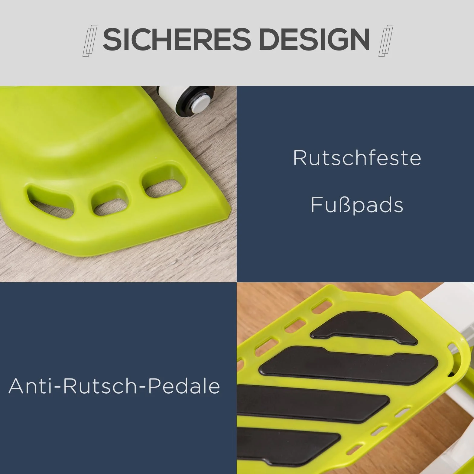 HOMCOM Mini stepper antypoślizgowy z wyświetlaczem LCD stal