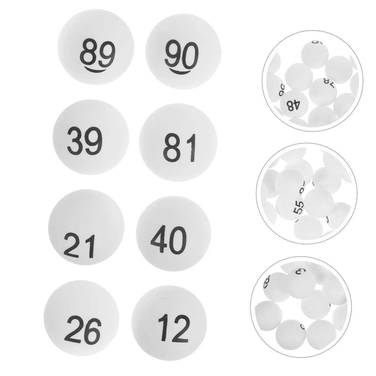 TOYANDONA 100 sztuk plastikowe piłki do tenisa stołowego 4 cm numerowane Bingo Ball lotteria kolorowe kulki ping Pong 1-100 wesele przyjęcie urodzinowe dostarczane czerwone