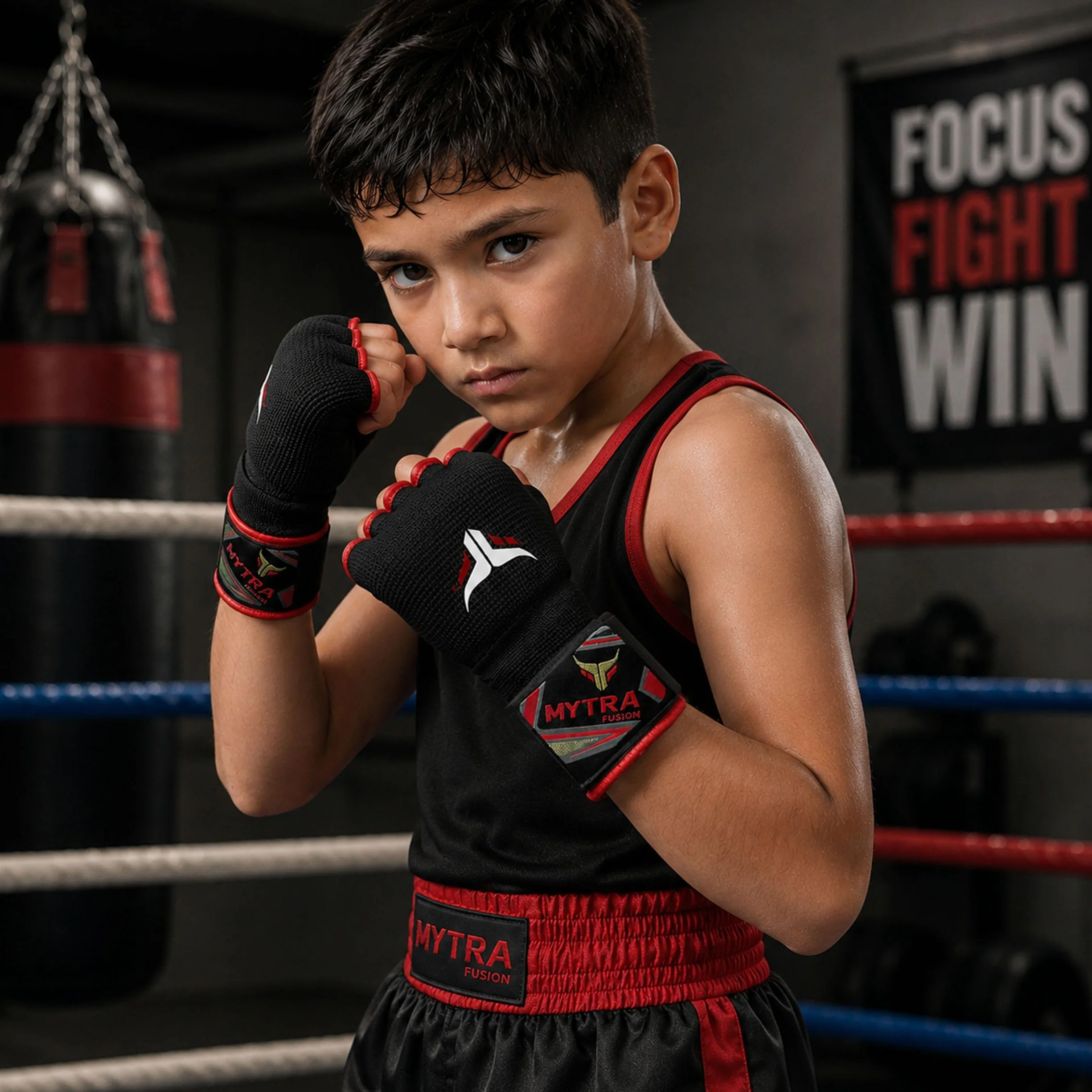 Mytra Fusion Kids Hybrid Boxing Inner Gloves Punching Boxing MMA Muay Thai Gym Workout Gel Inner Gloves