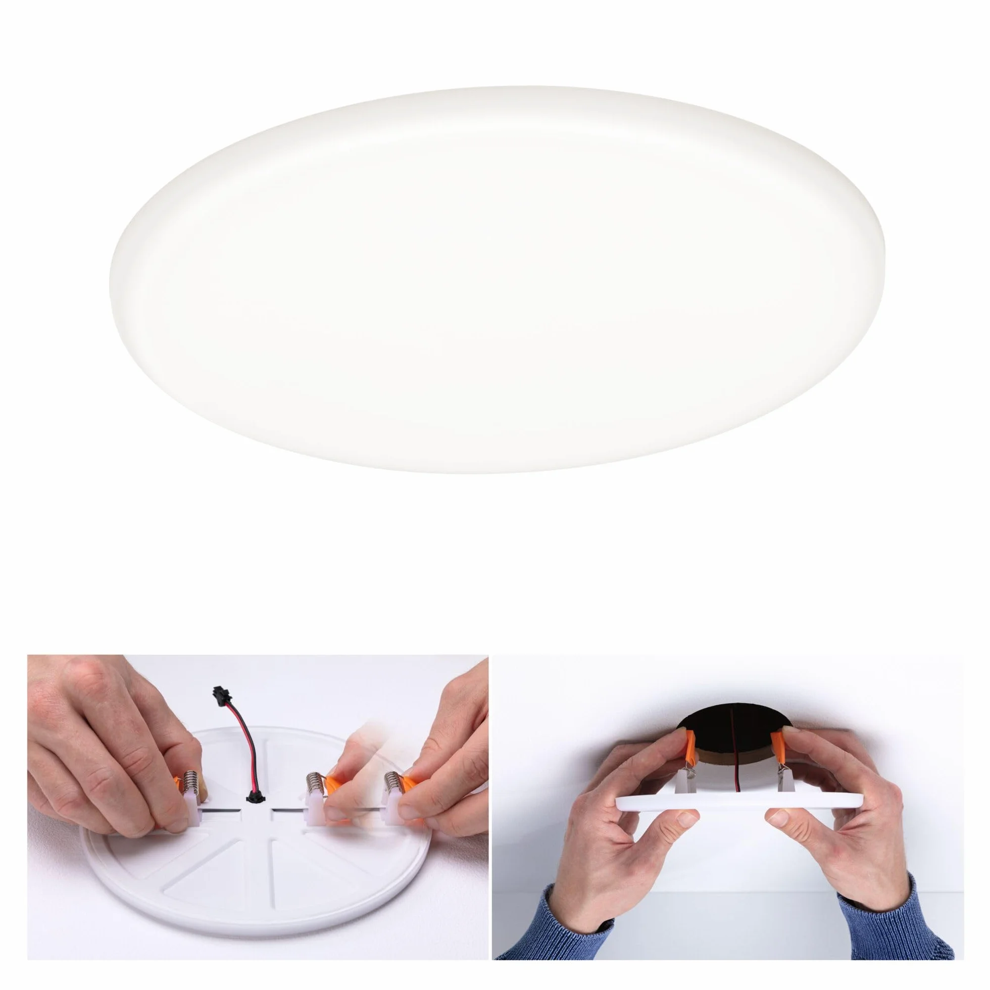 Paulmann Veluna VariFit Panel LED IP44 185mm Okrągła Oprawa Wpuszczana 17,5W 4000K Satynowa