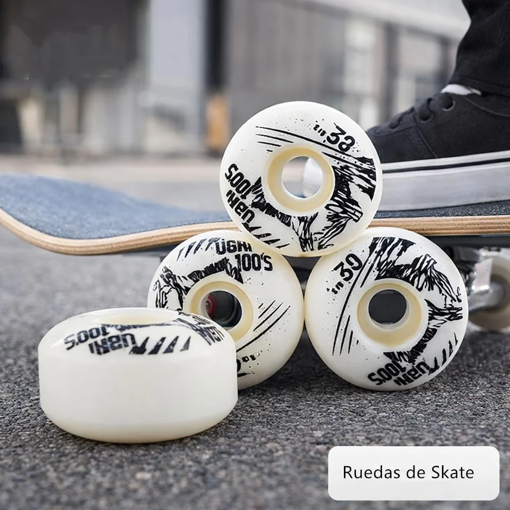 Alomejor koła do deskorolki 52 mm x 30 mm 4 szt. PU Cruiser Longboard zestaw