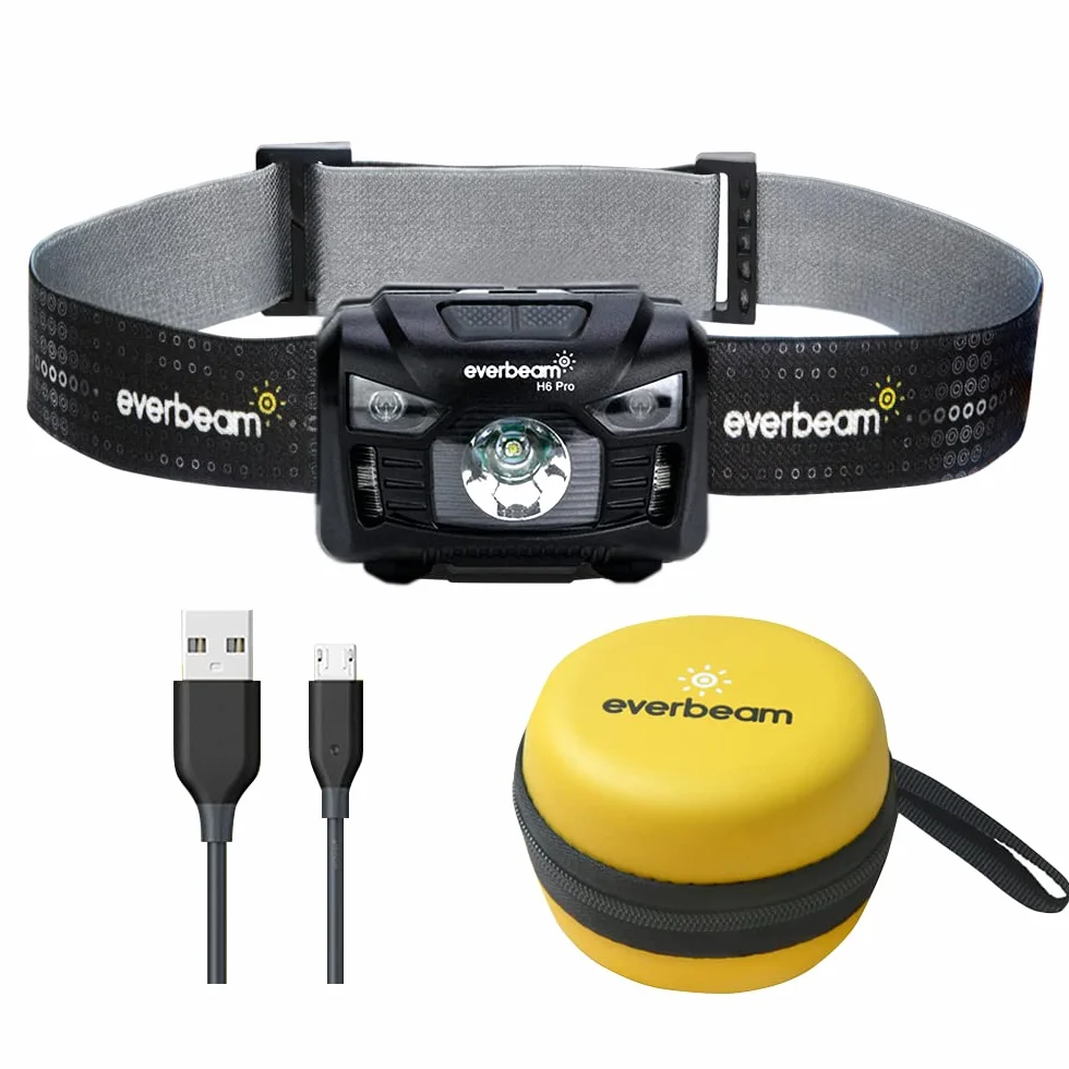 Latarka czołowa Everbeam H6 Pro LED 650 lumenów 1200 mAh USB