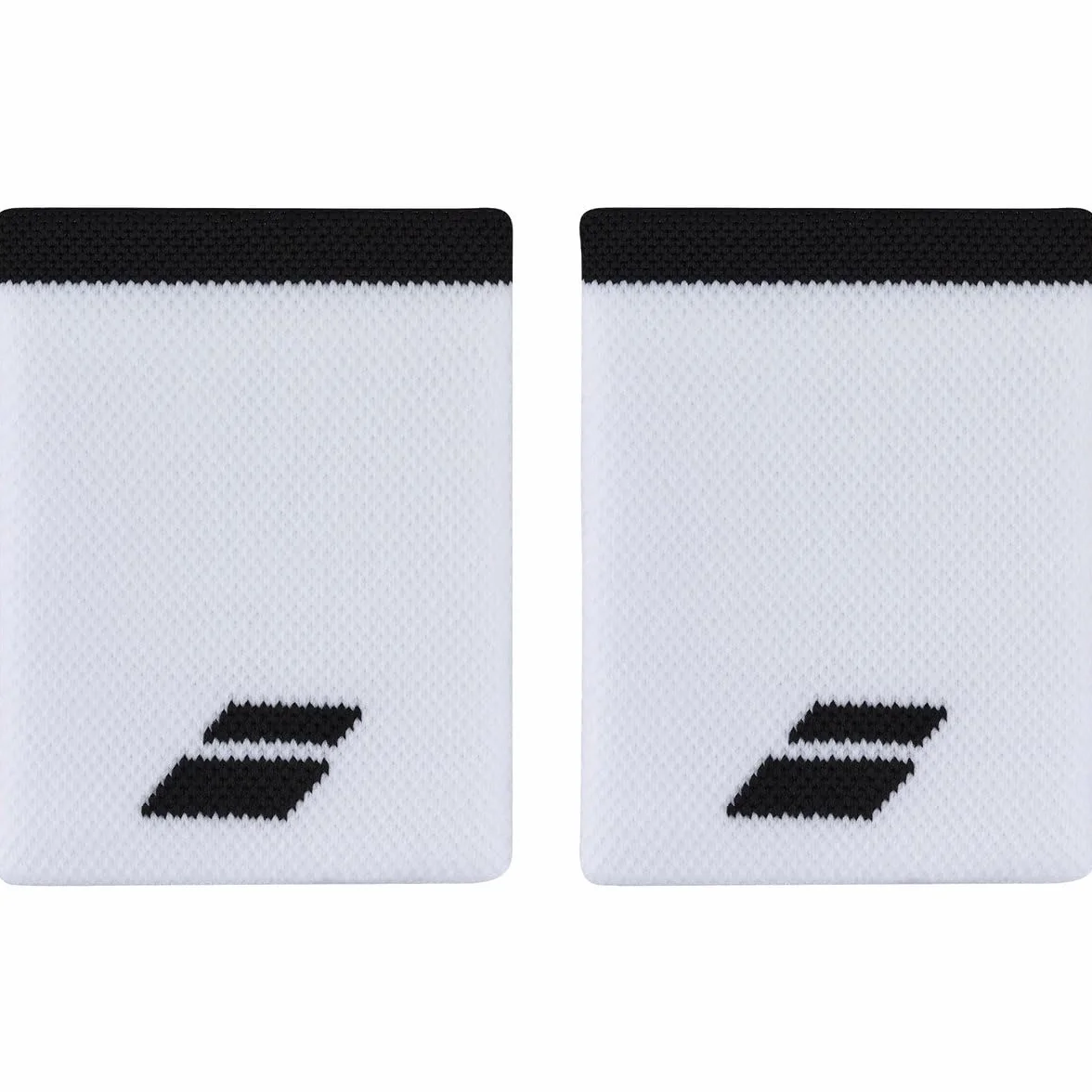 Babolat, Opaska na nadgarstek z logo Jumbo Wristband, jeden rozmiar, kolor biały/czarny, szybkie wchłanianie potu, szerokość 10,5 cm, opaska na nadgarstek na siłownię tenis badminton padel
