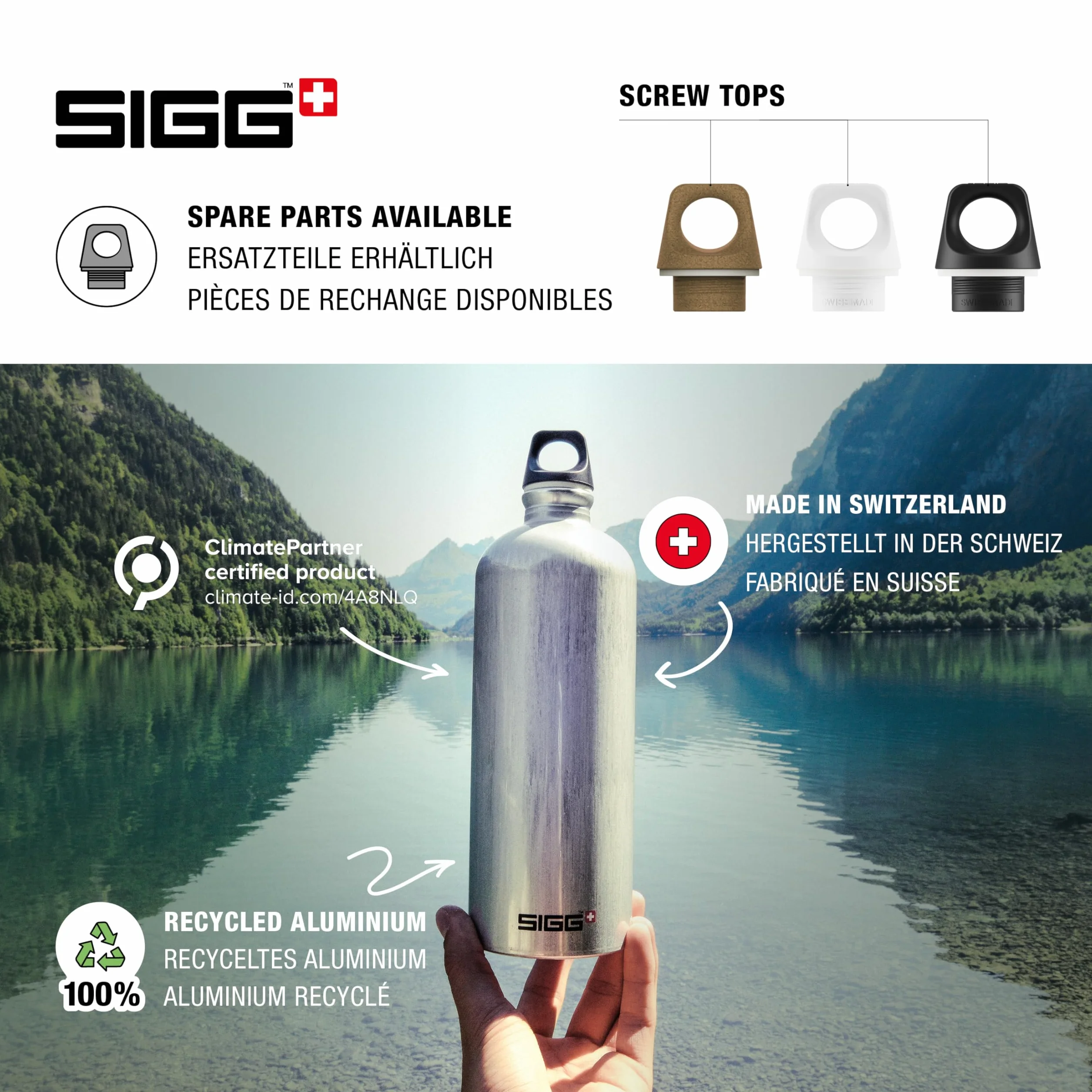 SIGG Traveller butelka na napoje (0,6 l), bez substancji szkodliwych i szczelna, lekka jak piórko butelka na napoje z aluminium
