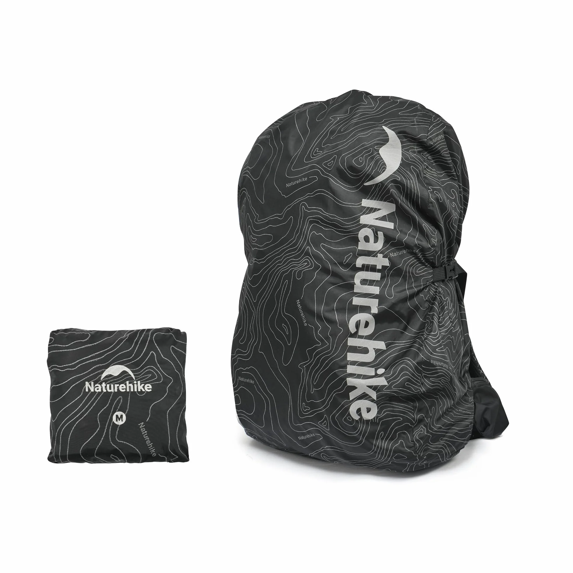 Naturehike Wodoszczelny pokrowiec na plecak nylonowy odblaskowy 30-60 l
