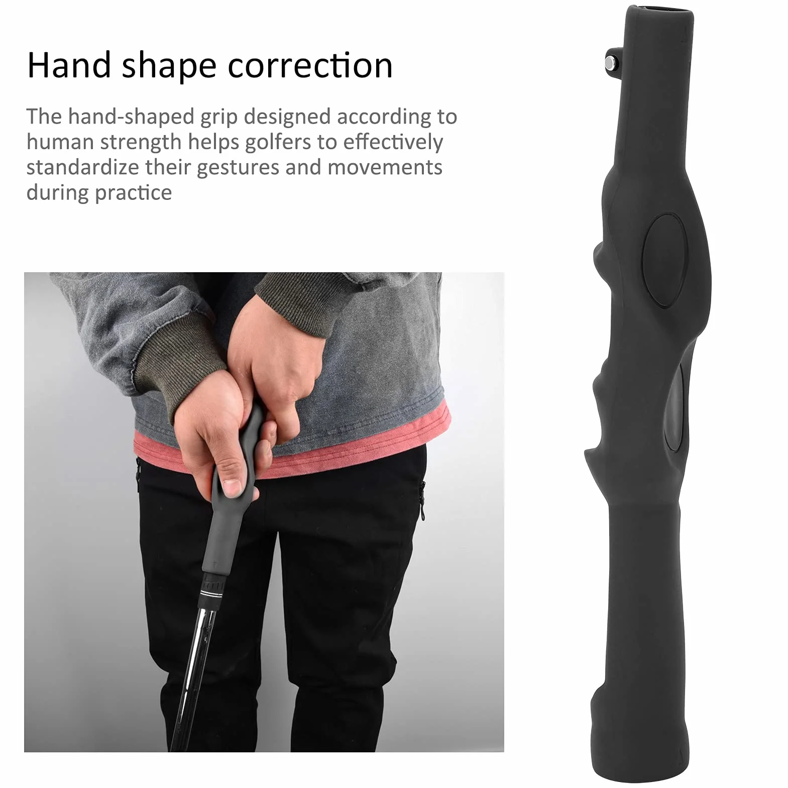 Golf Grip Training Aid, golf huśtawka golfowa standardowa pomoc dydaktyczna Rysunkowana lewą praktyką golfową dla początkujących